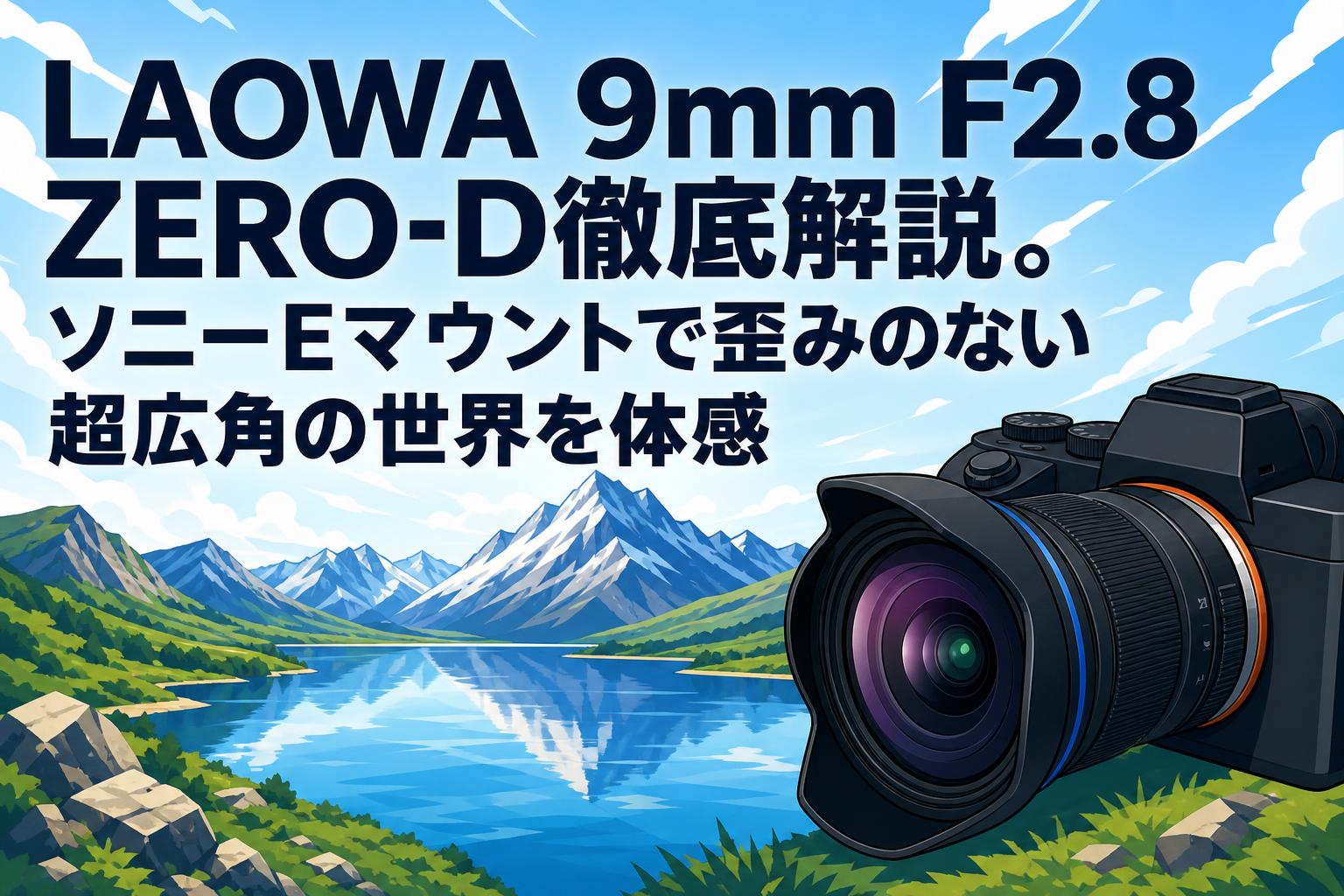 LAOWA 9mm F2.8 ZERO-D徹底解説。ソニーEマウントで歪みのない超広角の世界を体感