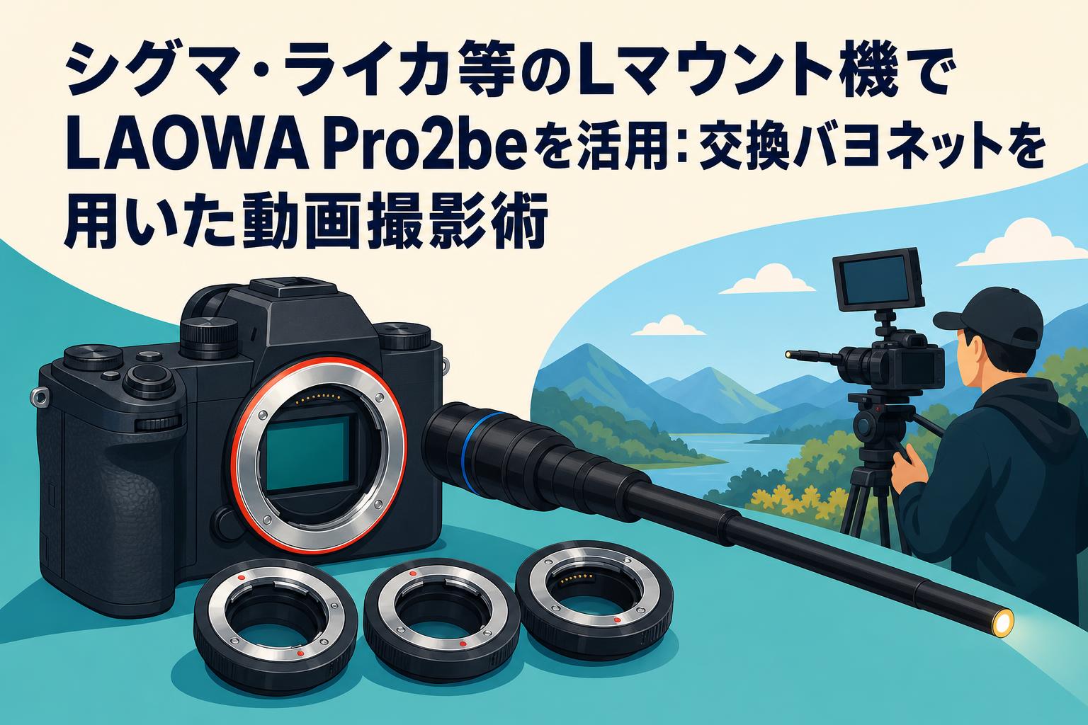 シグマ・ライカ等のLマウント機でLAOWA Pro2beを活用：交換バヨネットを用いた動画撮影術