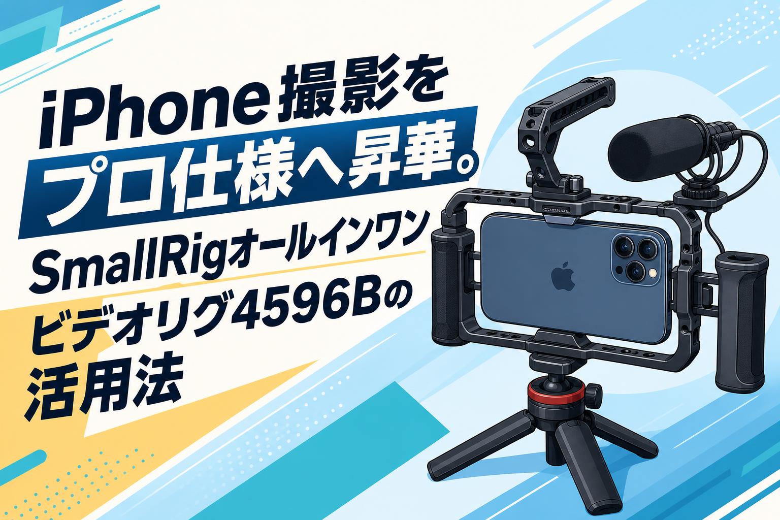 iPhone撮影をプロ仕様へ昇華。SmallRigオールインワンビデオリグ4596Bの活用法