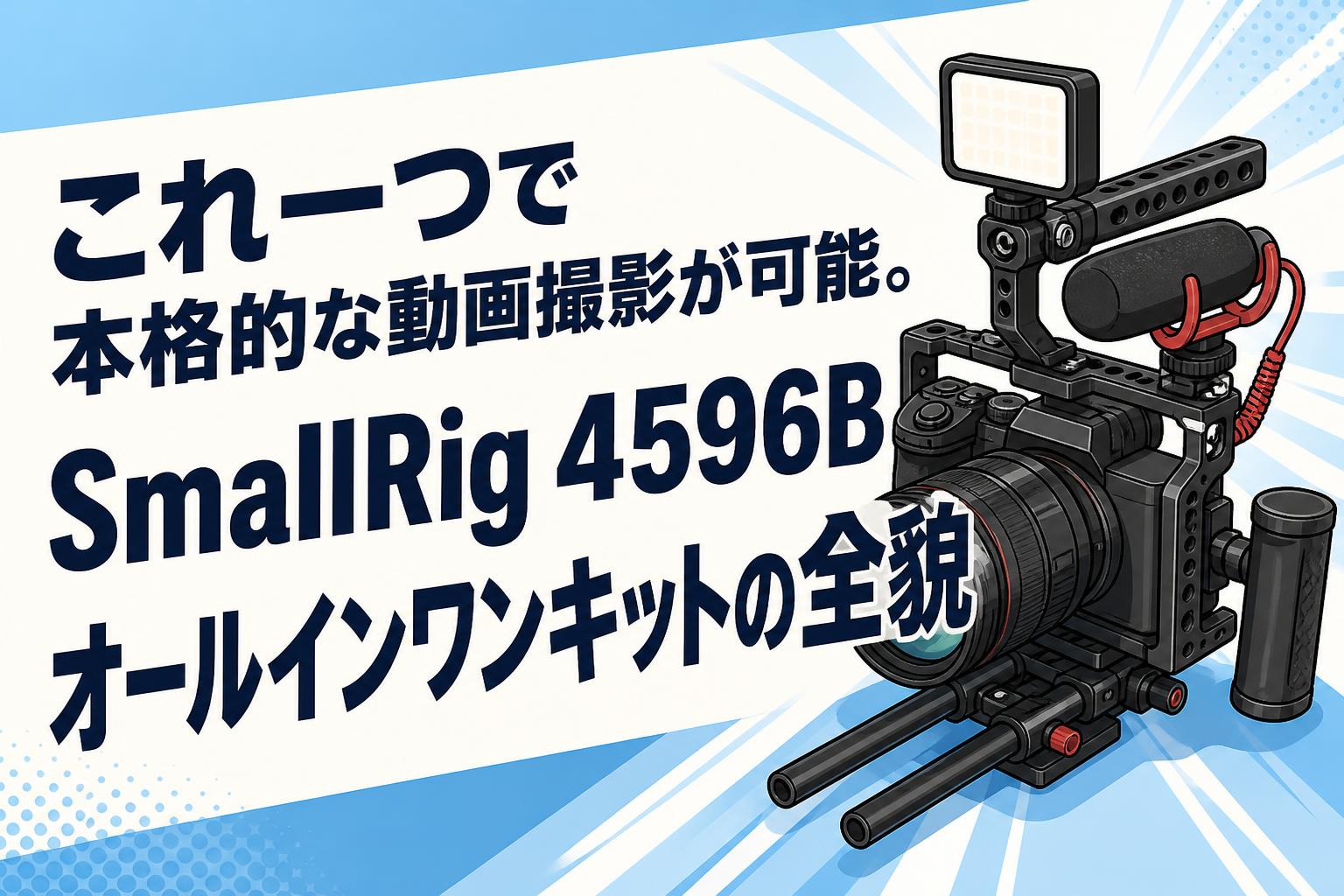 これ一つで本格的な動画撮影が可能。SmallRig 4596Bオールインワンキットの全貌