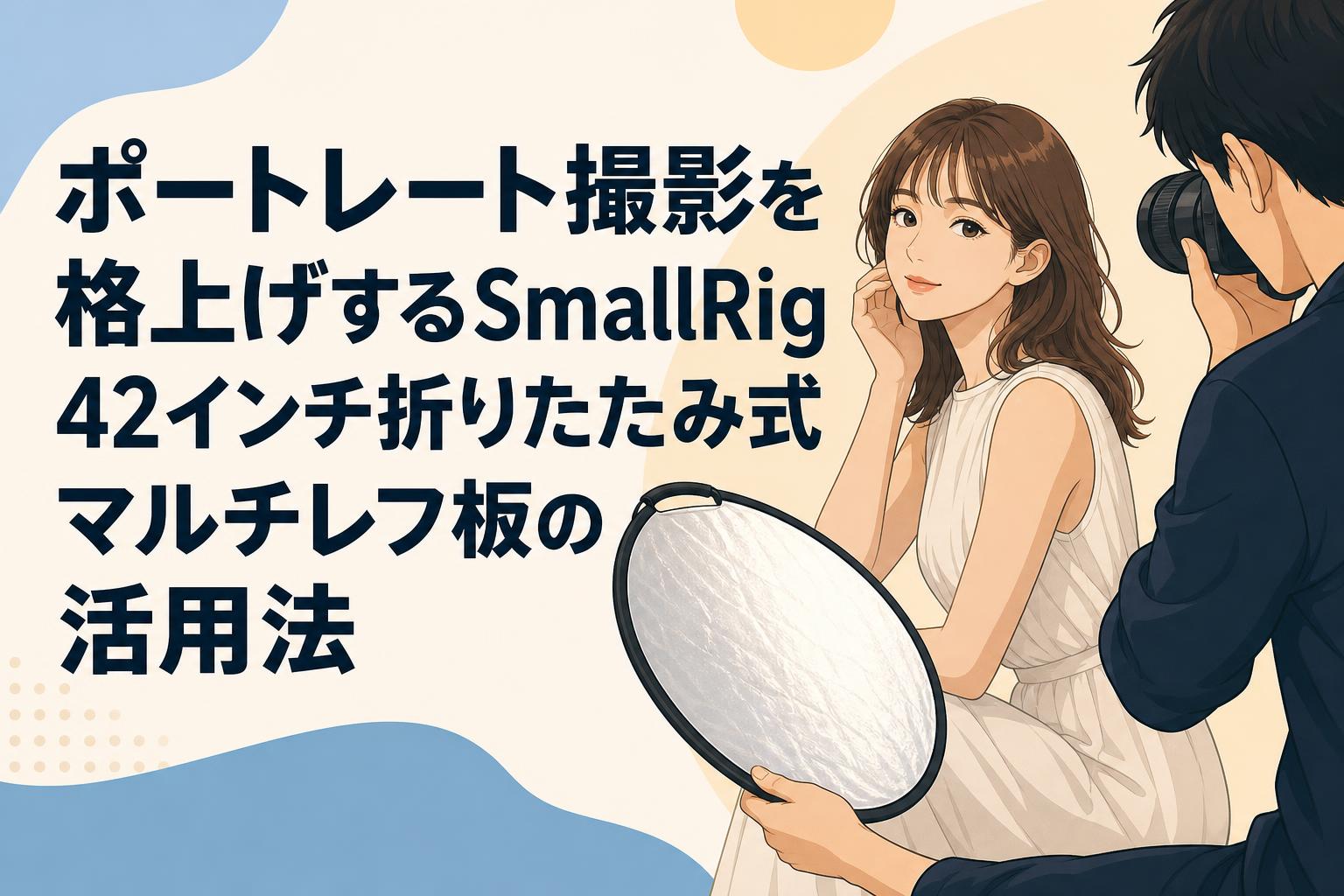 ポートレート撮影を格上げするSmallRig 42インチ折りたたみ式マルチレフ板の活用法