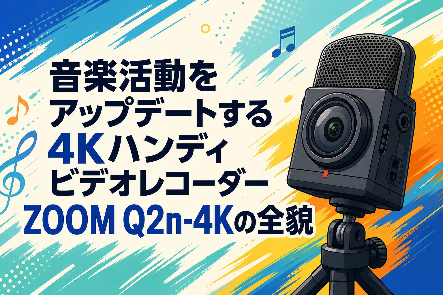 音楽活動をアップデートする4KハンディビデオレコーダーZOOM Q2n-4Kの全貌