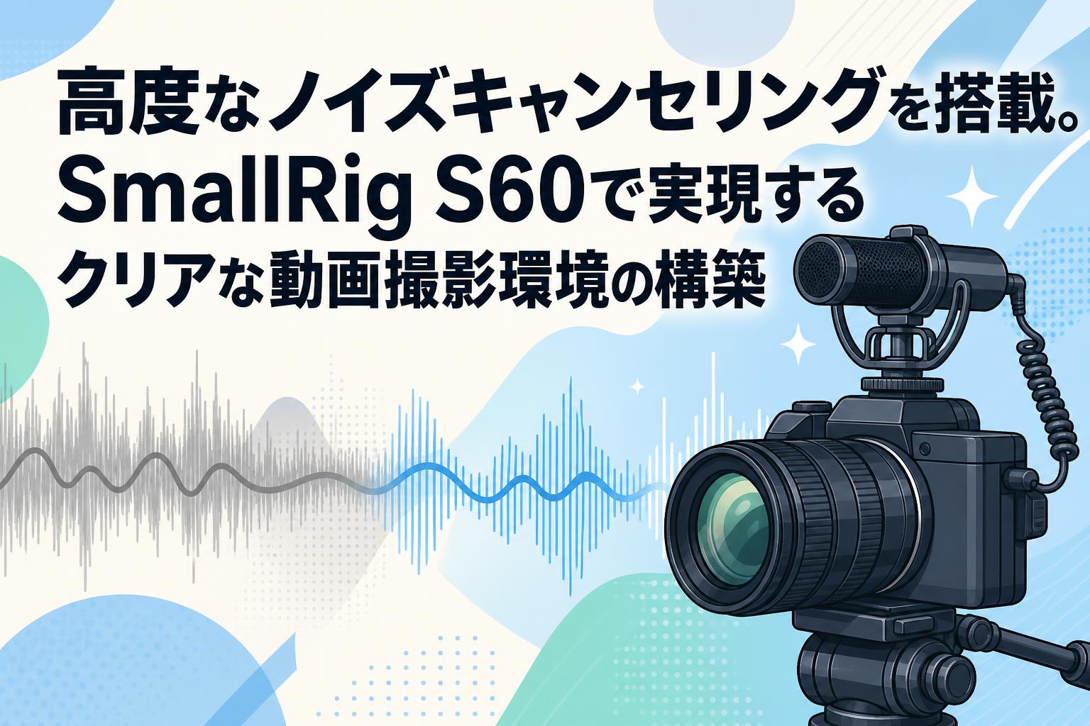 高度なノイズキャンセリングを搭載。SmallRig S60で実現するクリアな動画撮影環境の構築