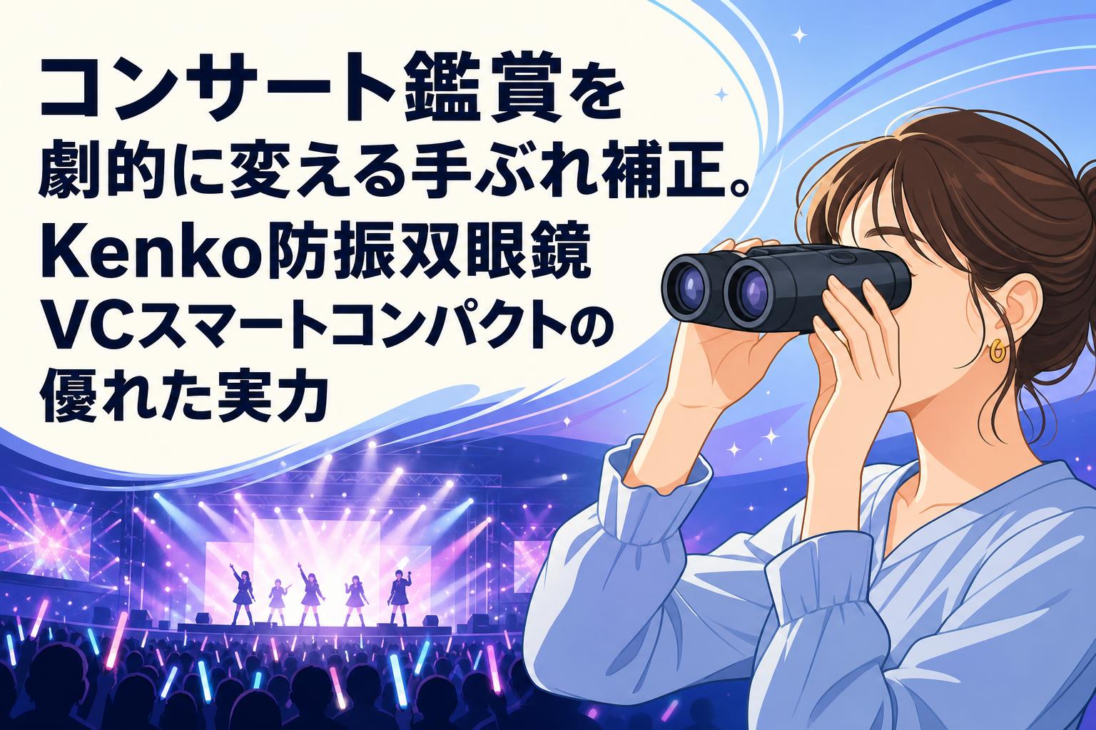 コンサート鑑賞を劇的に変える手ぶれ補正。Kenko防振双眼鏡VCスマートコンパクトの優れた実力