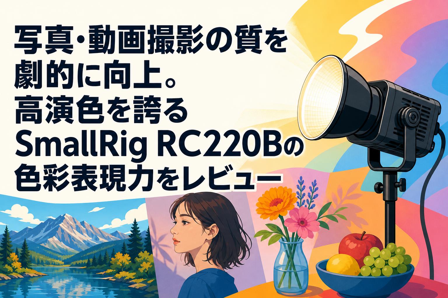 写真・動画撮影の質を劇的に向上。高演色を誇るSmallRig RC220Bの色彩表現力をレビュー