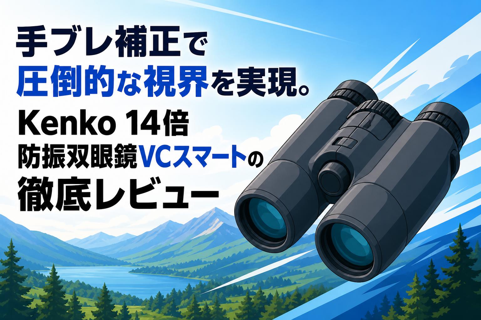 手ブレ補正で圧倒的な視界を実現。Kenko 14倍防振双眼鏡VCスマートの徹底レビュー