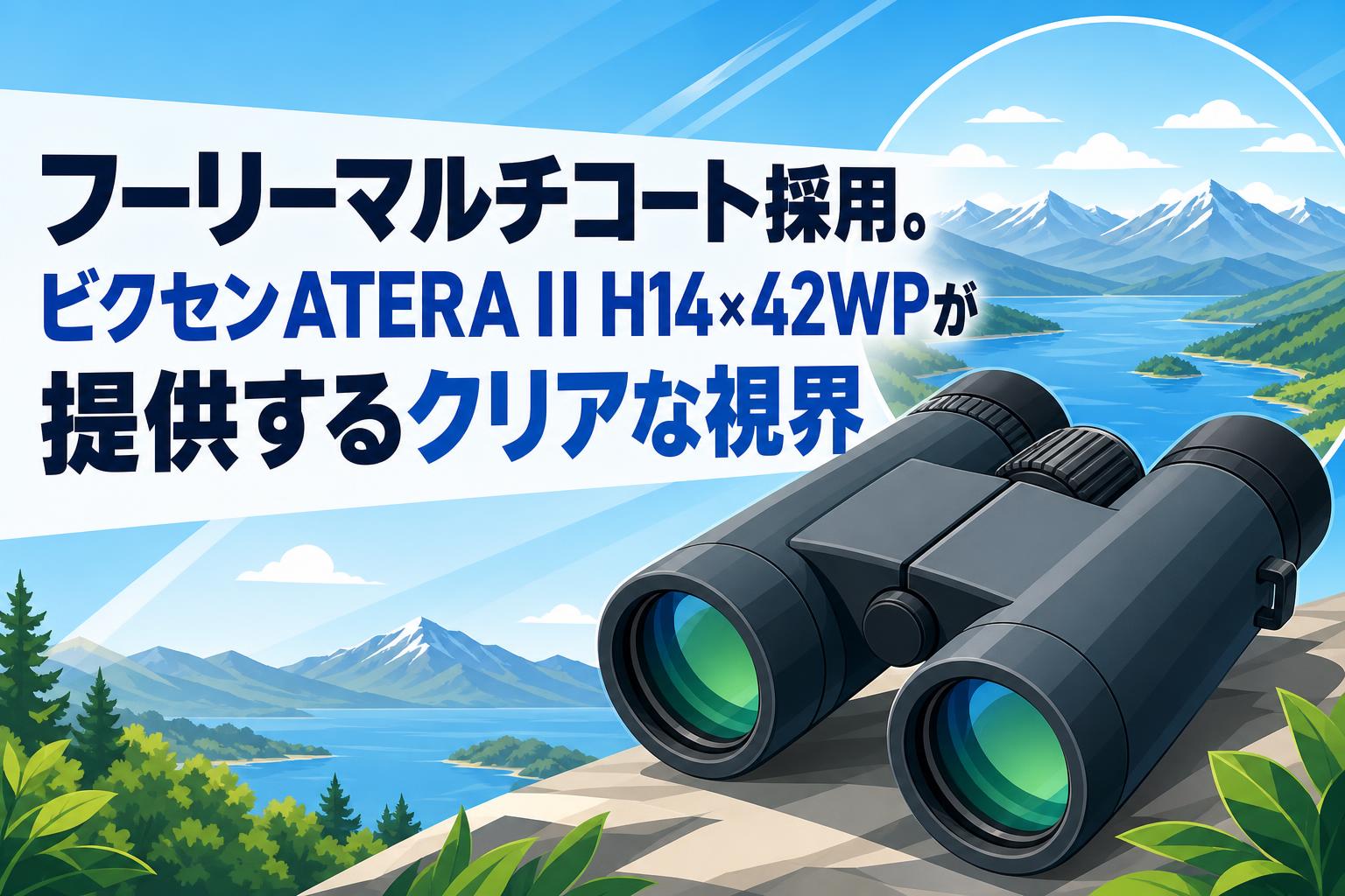 フーリーマルチコート採用。ビクセンATERA II H14×42WPが提供するクリアな視界