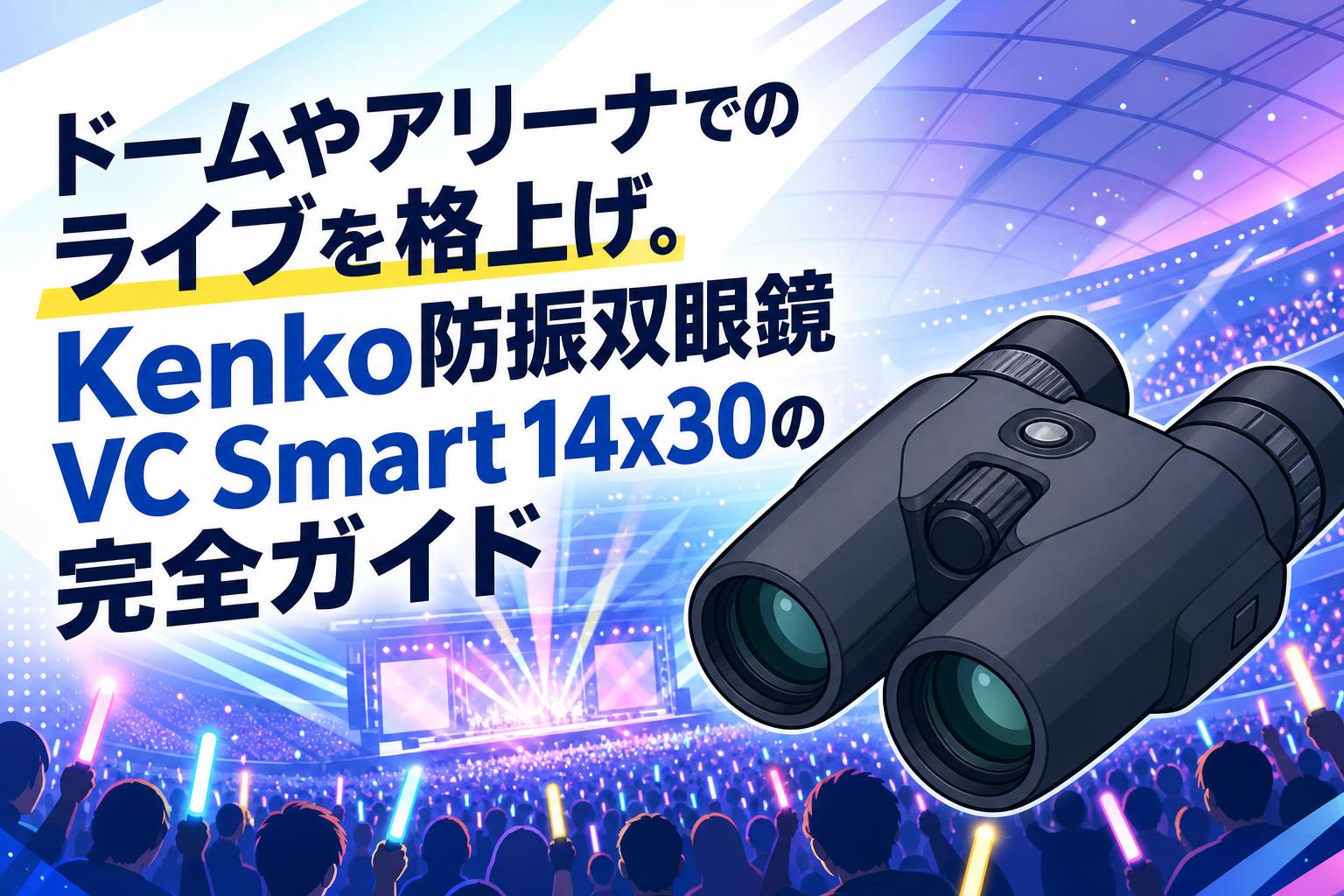 ドームやアリーナでのライブを格上げ。Kenko防振双眼鏡VC Smart 14x30の完全ガイド