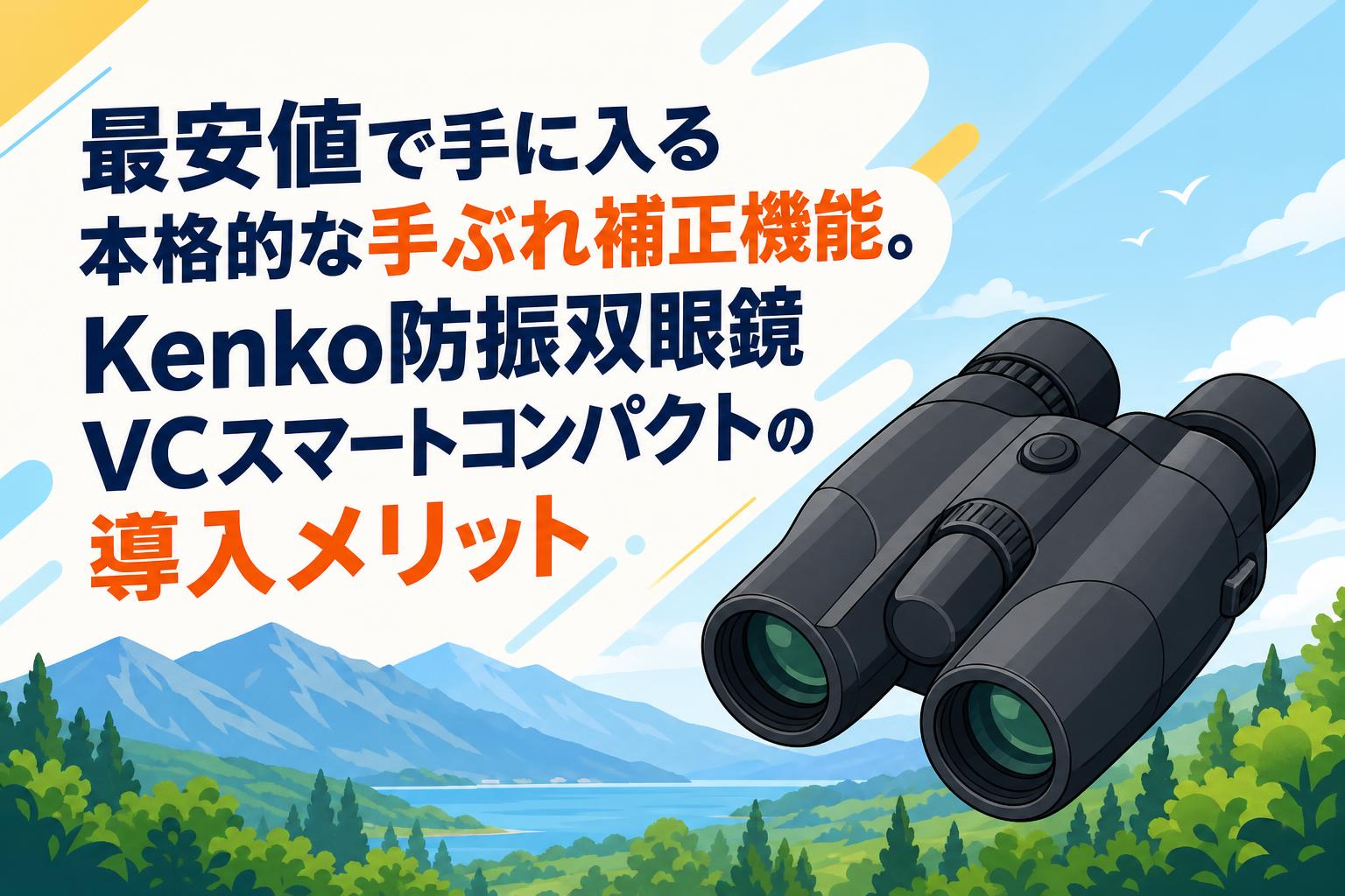 最安値で手に入る本格的な手ぶれ補正機能。Kenko防振双眼鏡VCスマートコンパクトの導入メリット