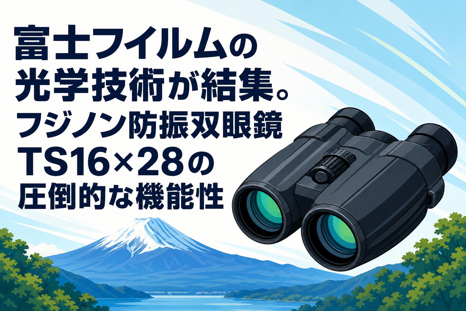 富士フイルムの光学技術が結集。フジノン防振双眼鏡TS16×28の圧倒的な機能性
