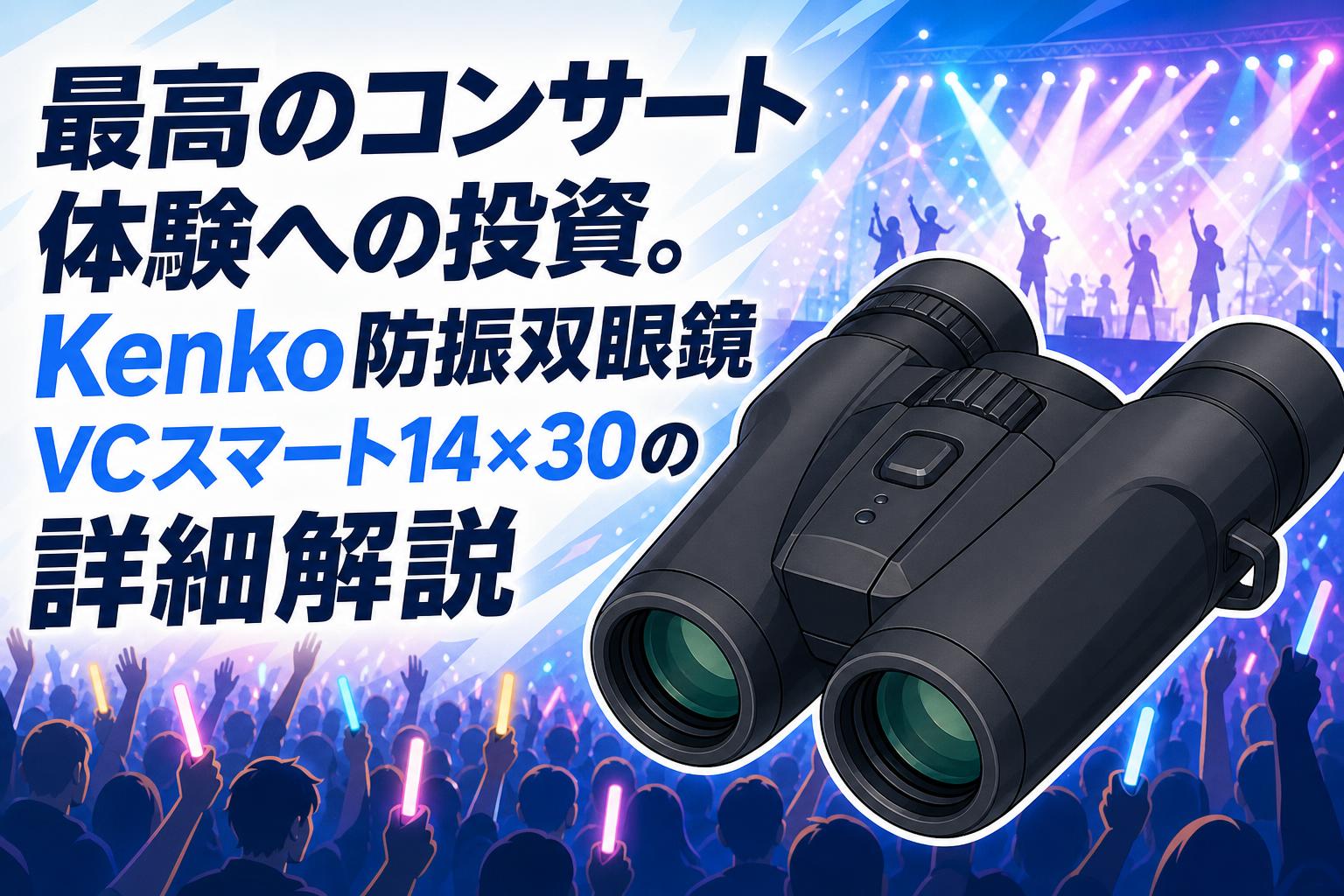 最高のコンサート体験への投資。Kenko防振双眼鏡VCスマート14×30の詳細解説
