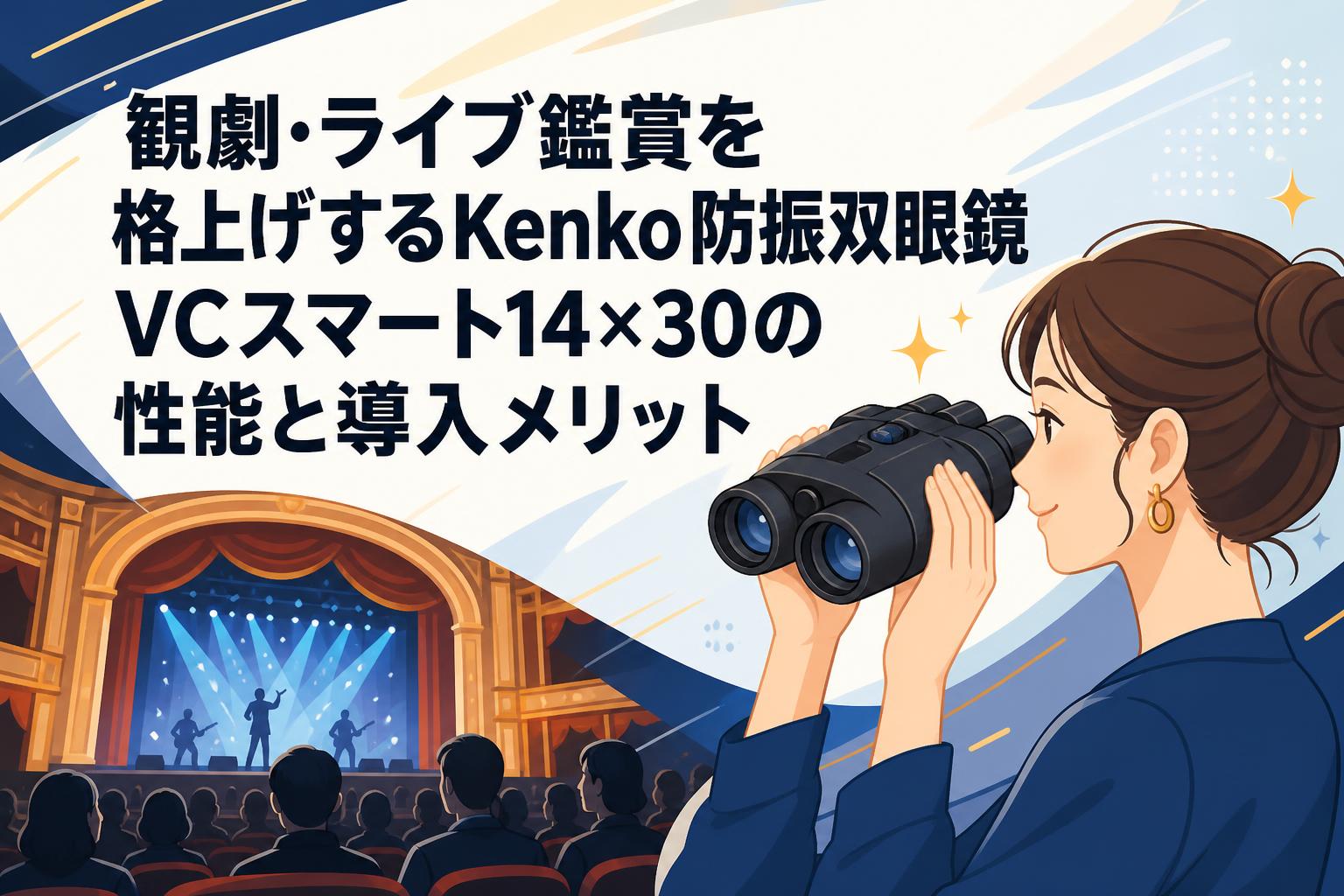 観劇・ライブ鑑賞を格上げするKenko防振双眼鏡VCスマート14×30の性能と導入メリット