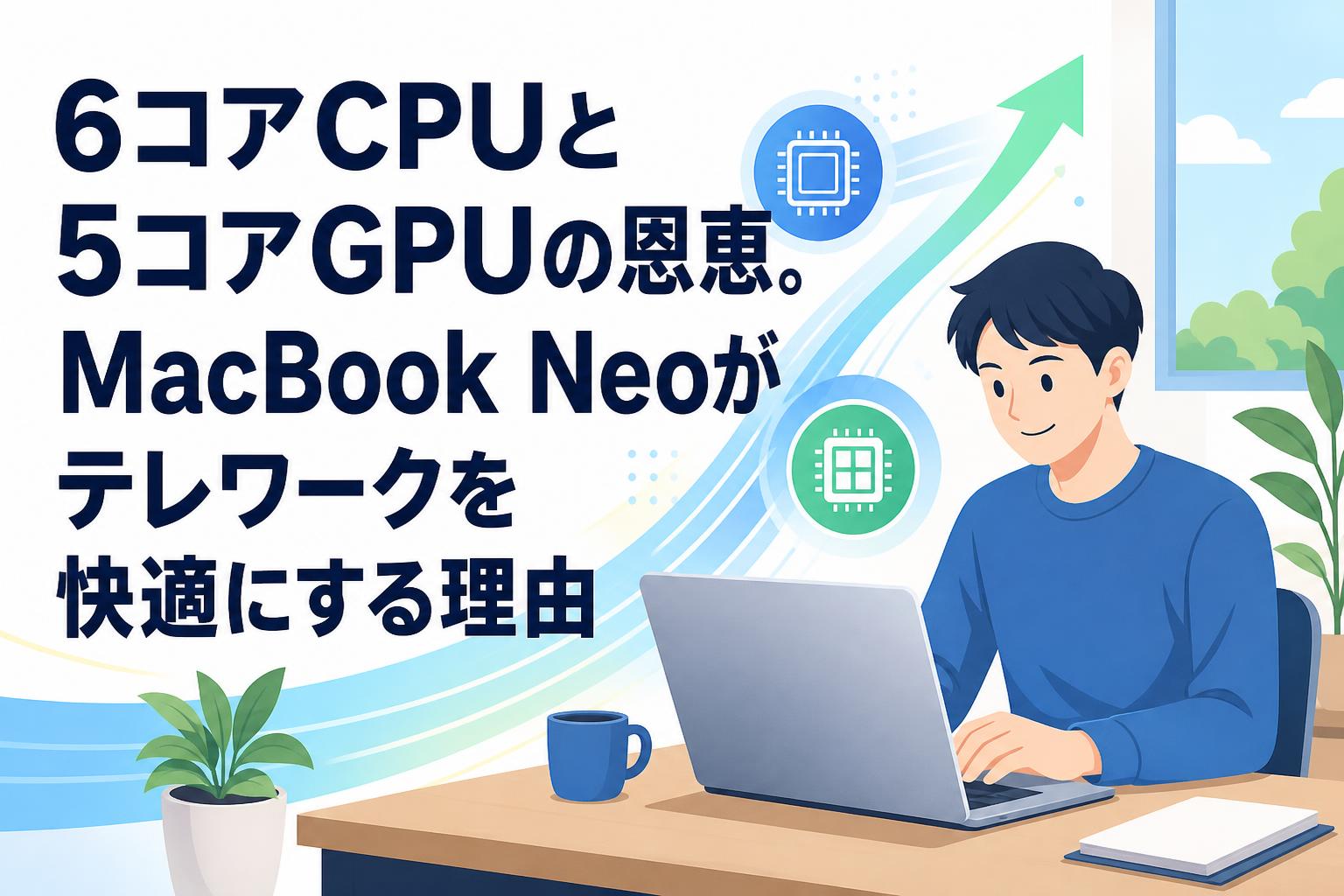 6コアCPUと5コアGPUの恩恵。MacBook Neoがテレワークを快適にする理由