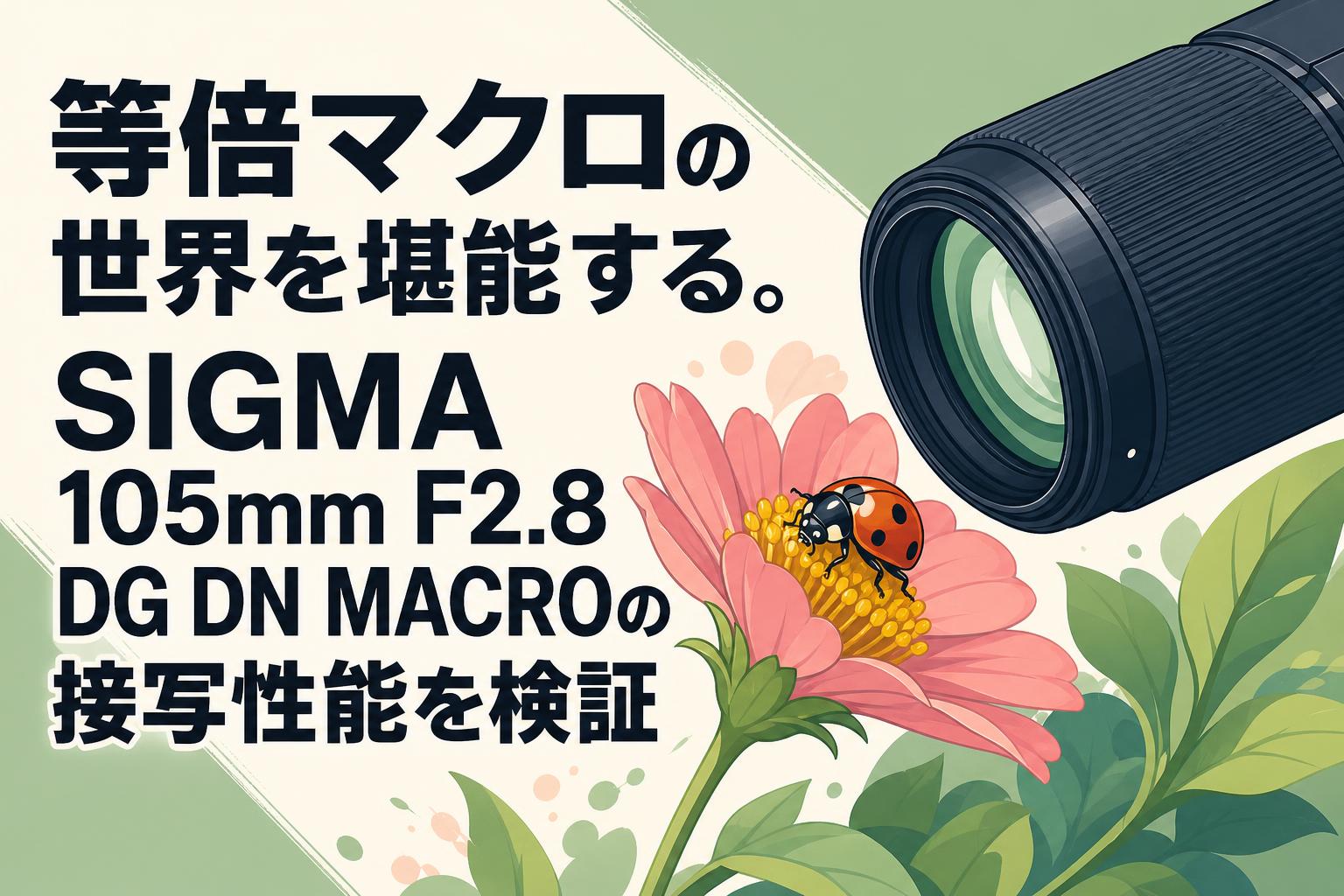 等倍マクロの世界を堪能する。SIGMA 105mm F2.8 DG DN MACROの接写性能を検証