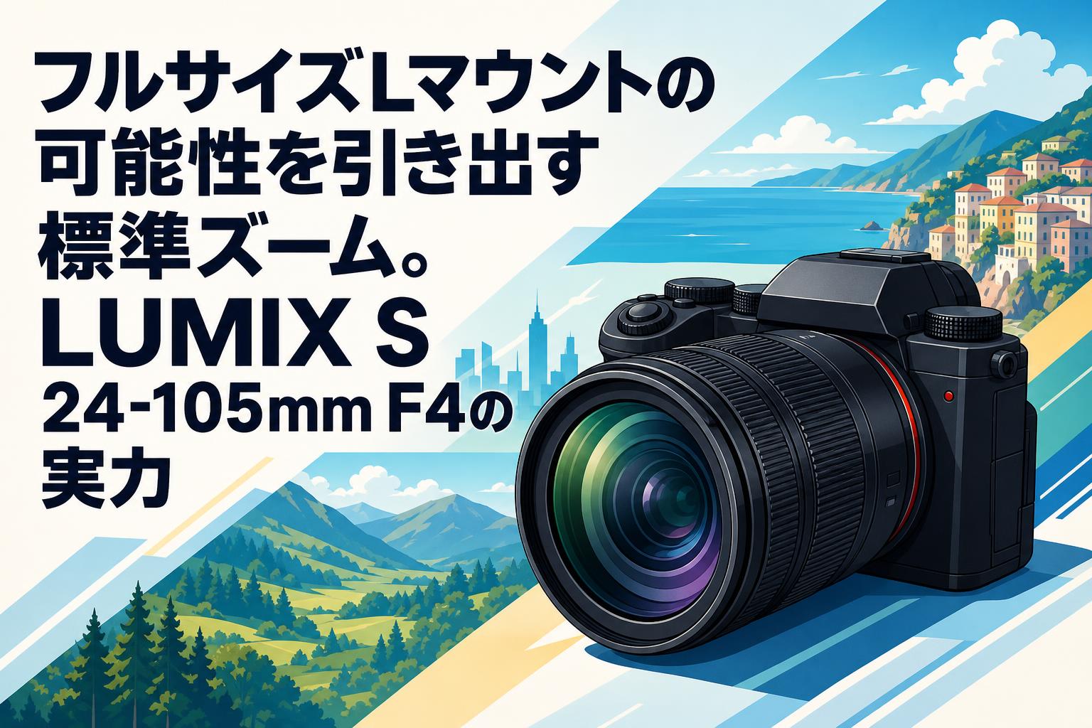 フルサイズLマウントの可能性を引き出す標準ズーム。LUMIX S 24-105mm F4の実力