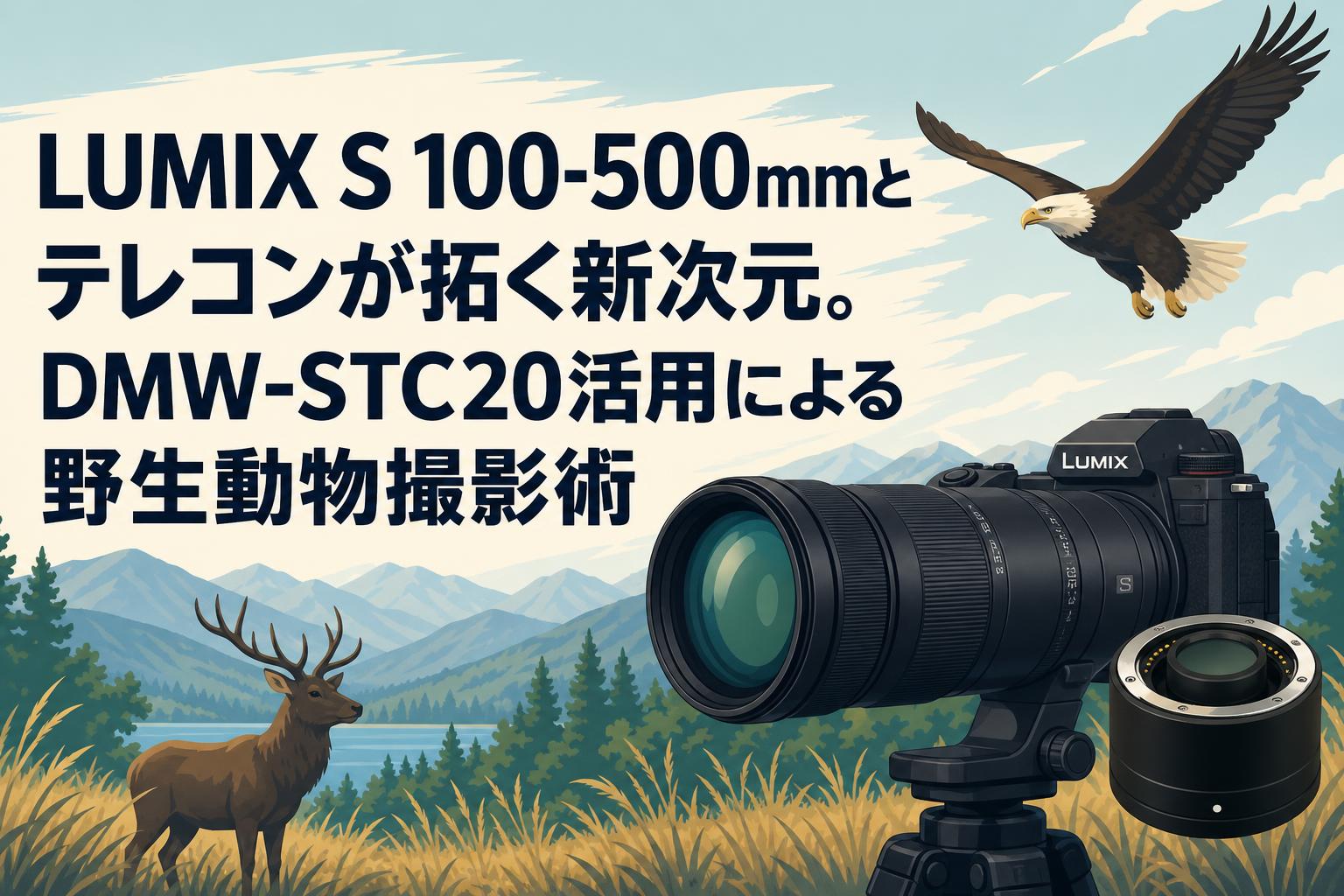 LUMIX S 100-500mmとテレコンが拓く新次元。DMW-STC20活用による野生動物撮影術
