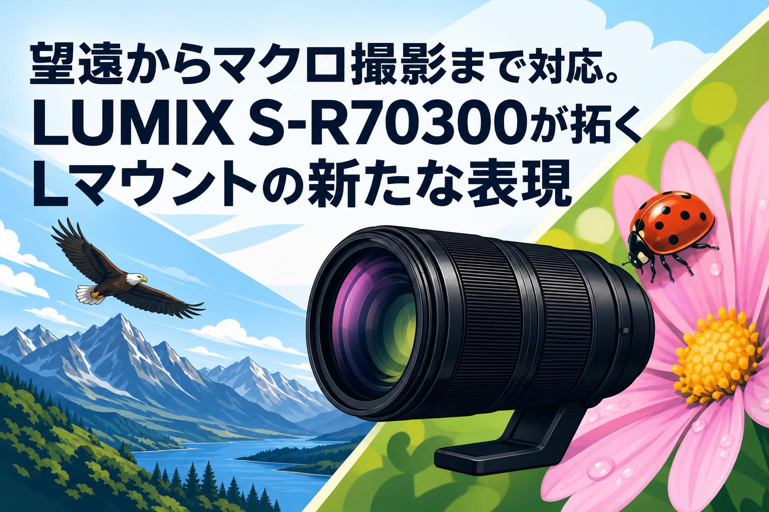 望遠からマクロ撮影まで対応。LUMIX S-R70300が拓くLマウントの新たな表現