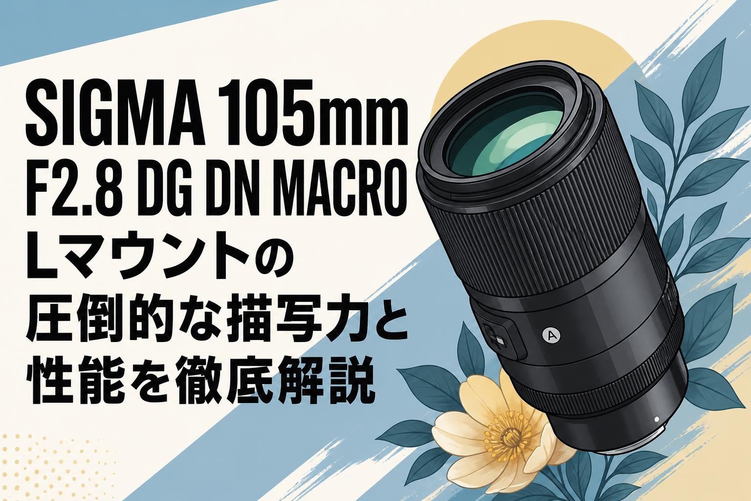 SIGMA 105mm F2.8 DG DN MACRO Lマウントの圧倒的な描写力と性能を徹底解説