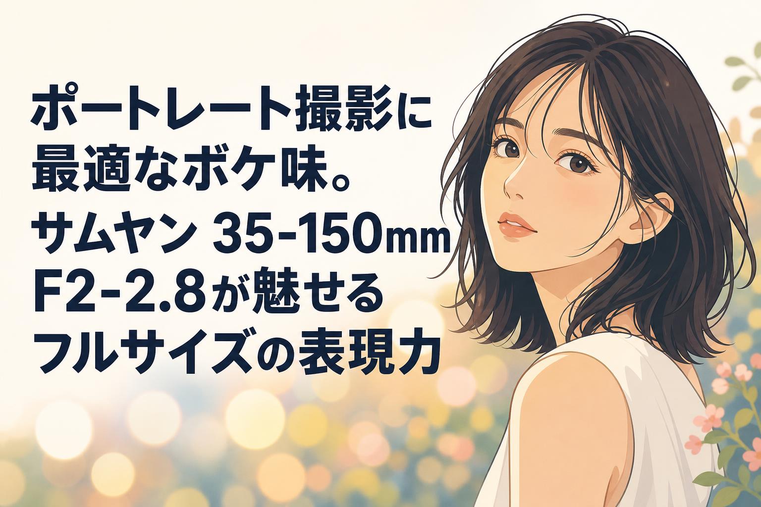 ポートレート撮影に最適なボケ味。サムヤン 35-150mm F2-2.8が魅せるフルサイズの表現力