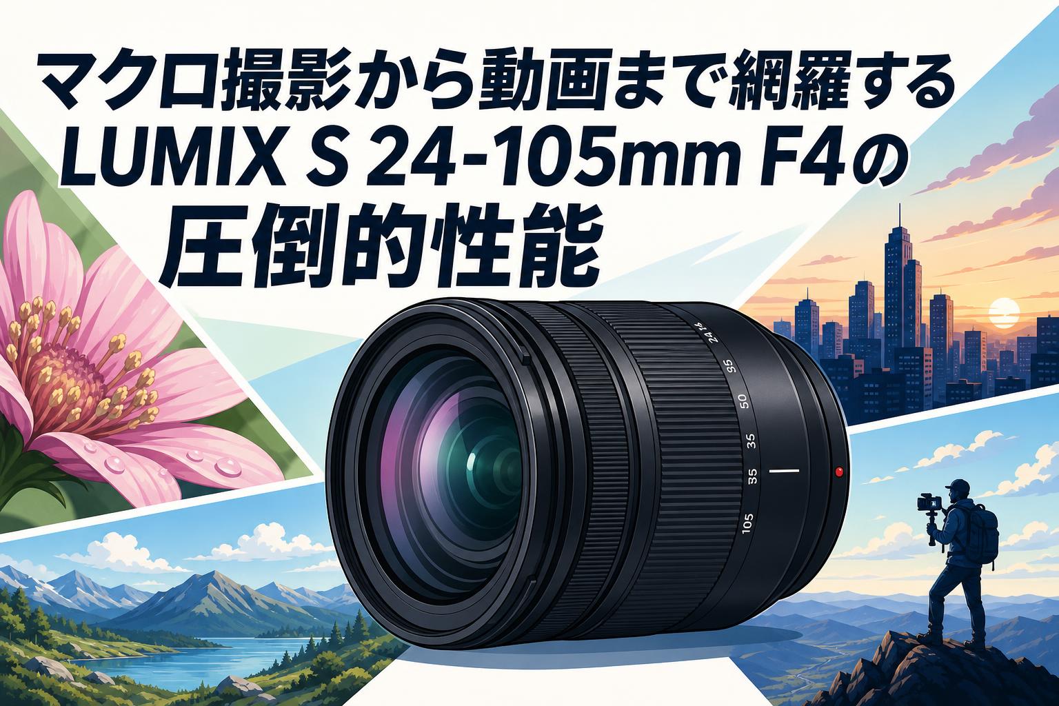 マクロ撮影から動画まで網羅するLUMIX S 24-105mm F4の圧倒的性能
