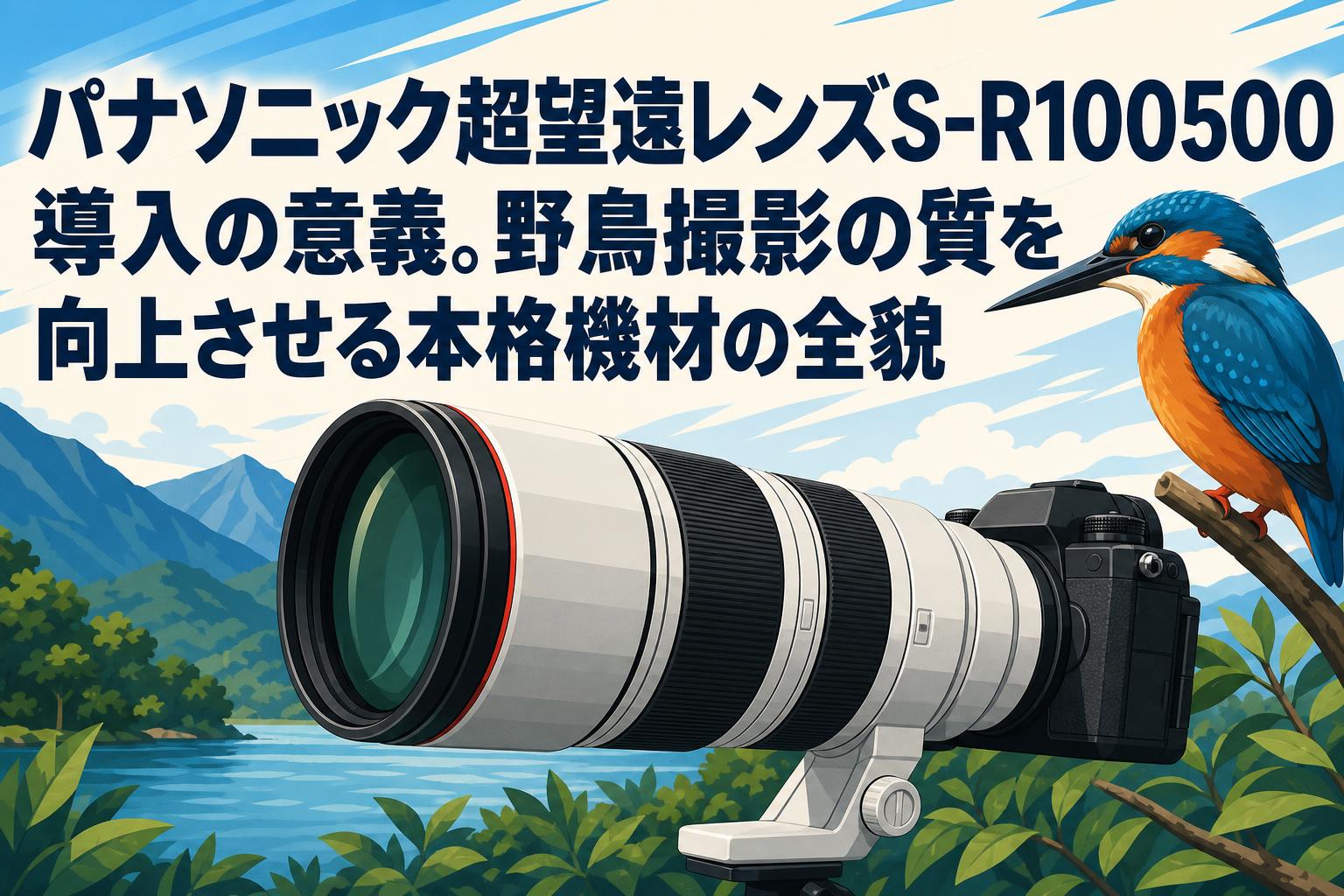 パナソニック超望遠レンズS-R100500導入の意義。野鳥撮影の質を向上させる本格機材の全貌