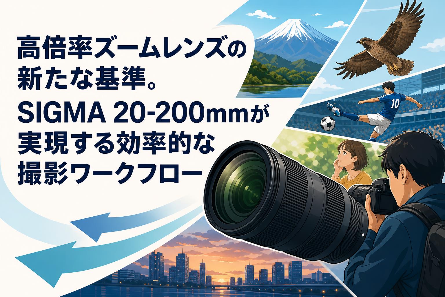 高倍率ズームレンズの新たな基準。SIGMA 20-200mmが実現する効率的な撮影ワークフロー