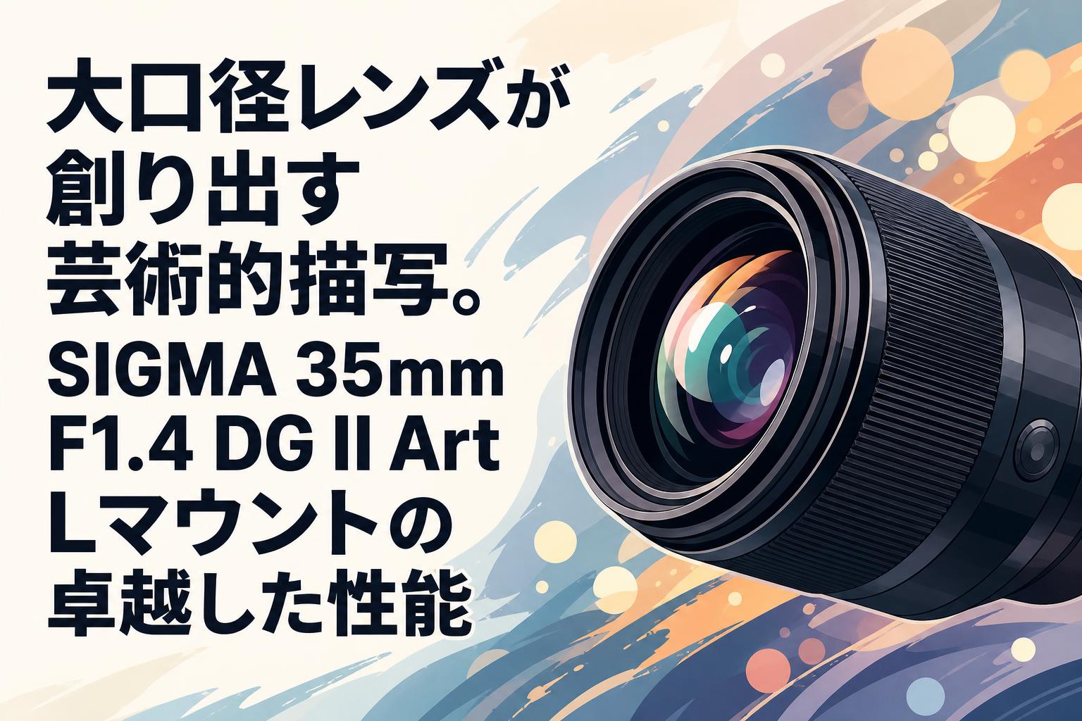 大口径レンズが創り出す芸術的描写。SIGMA 35mm F1.4 DG II Art Lマウントの卓越した性能