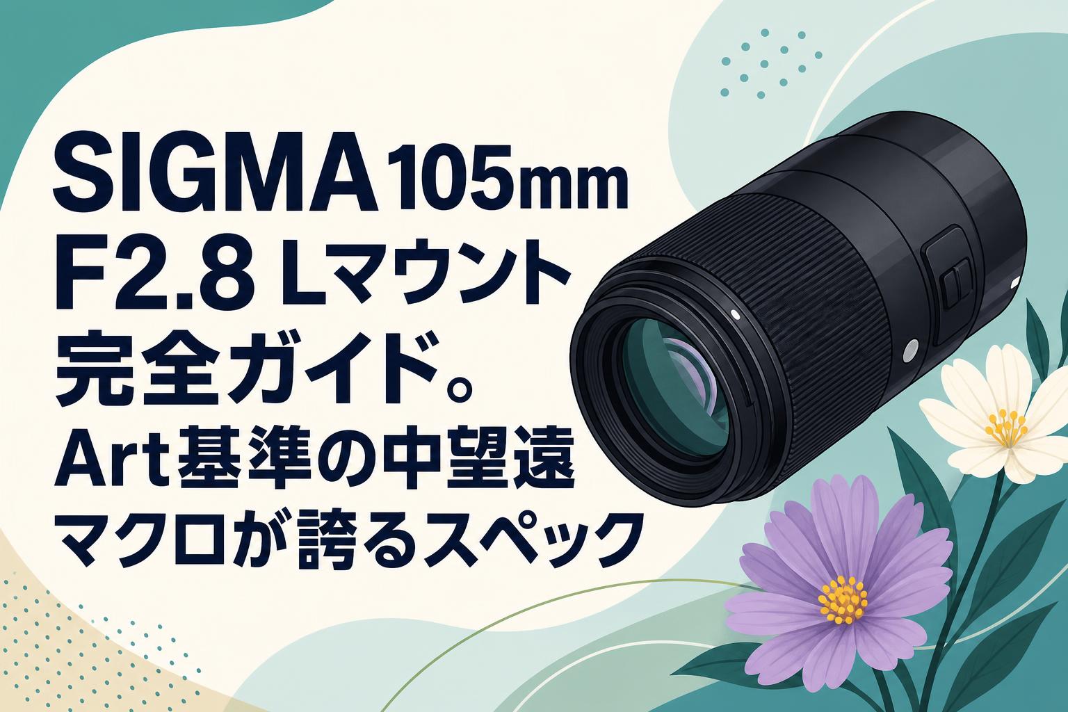 SIGMA 105mm F2.8 Lマウント完全ガイド。Art基準の中望遠マクロが誇るスペック