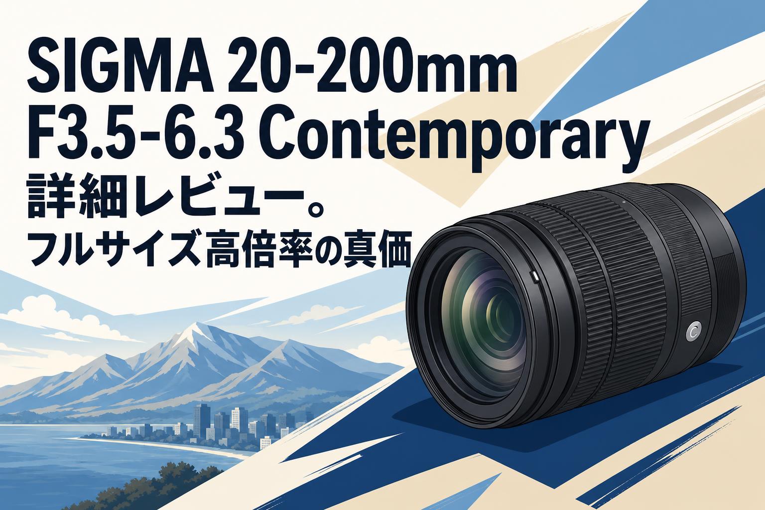 SIGMA 20-200mm F3.5-6.3 Contemporary詳細レビュー。フルサイズ高倍率の真価