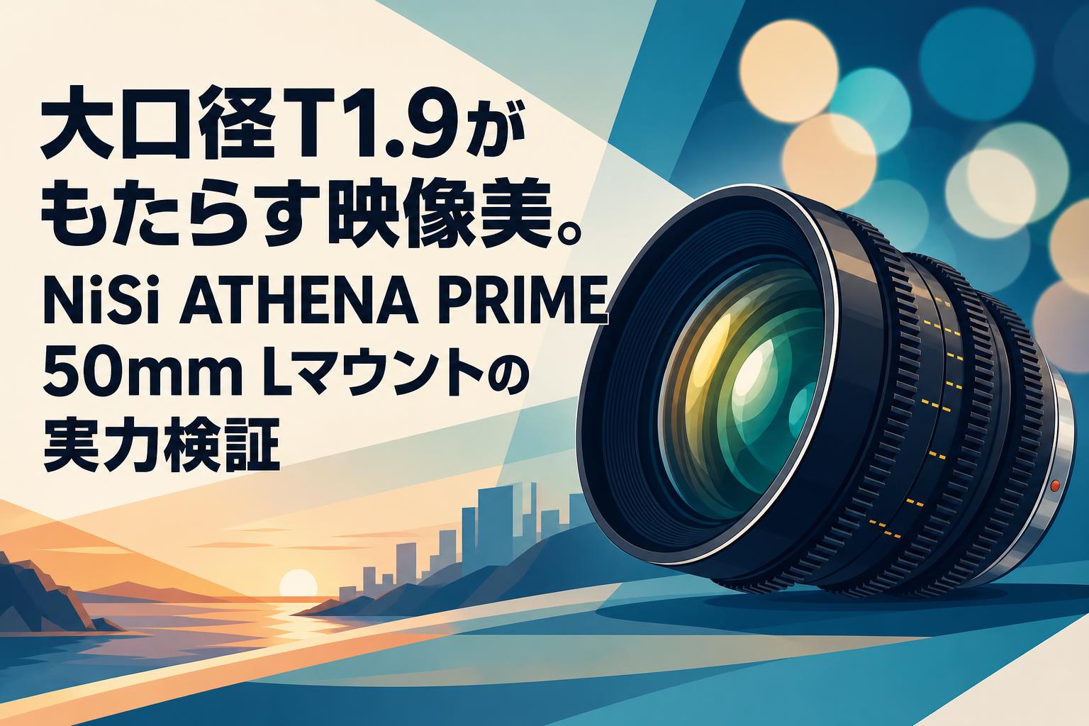 大口径T1.9がもたらす映像美。NiSi ATHENA PRIME 50mm Lマウントの実力検証
