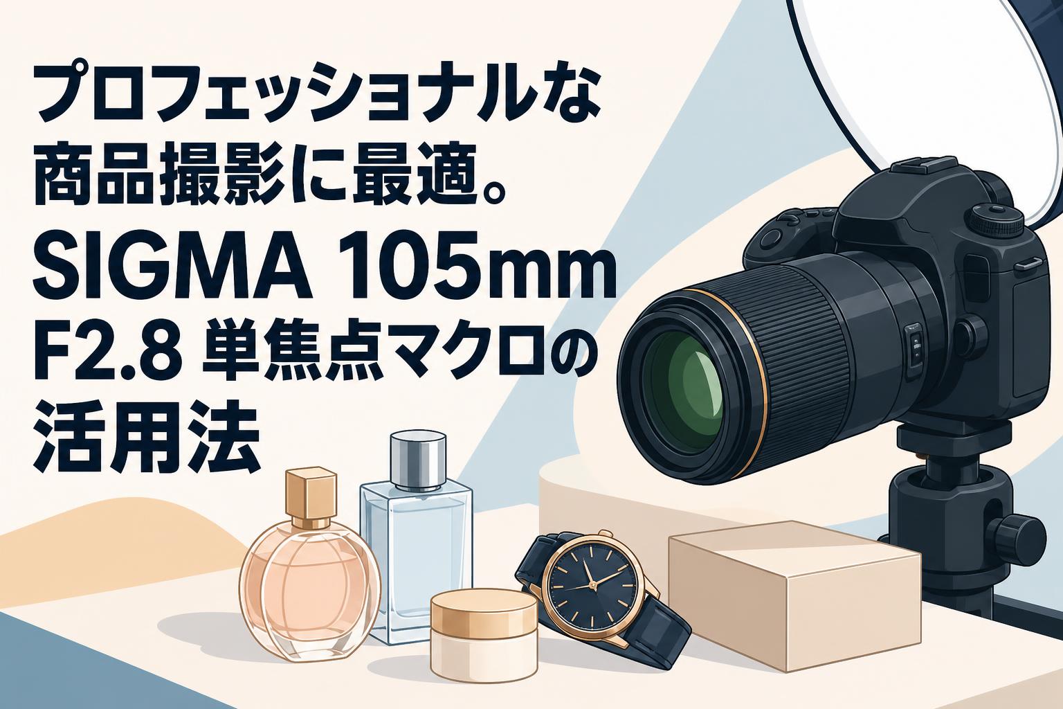 プロフェッショナルな商品撮影に最適。SIGMA 105mm F2.8 単焦点マクロの活用法