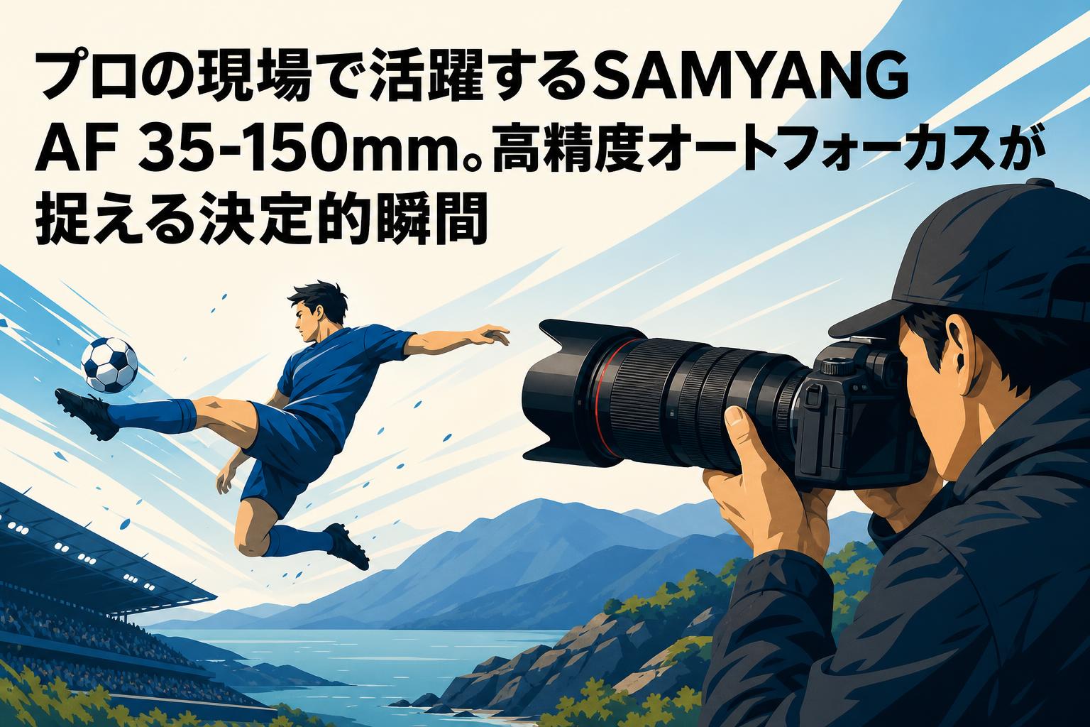 プロの現場で活躍するSAMYANG AF 35-150mm。高精度オートフォーカスが捉える決定的瞬間