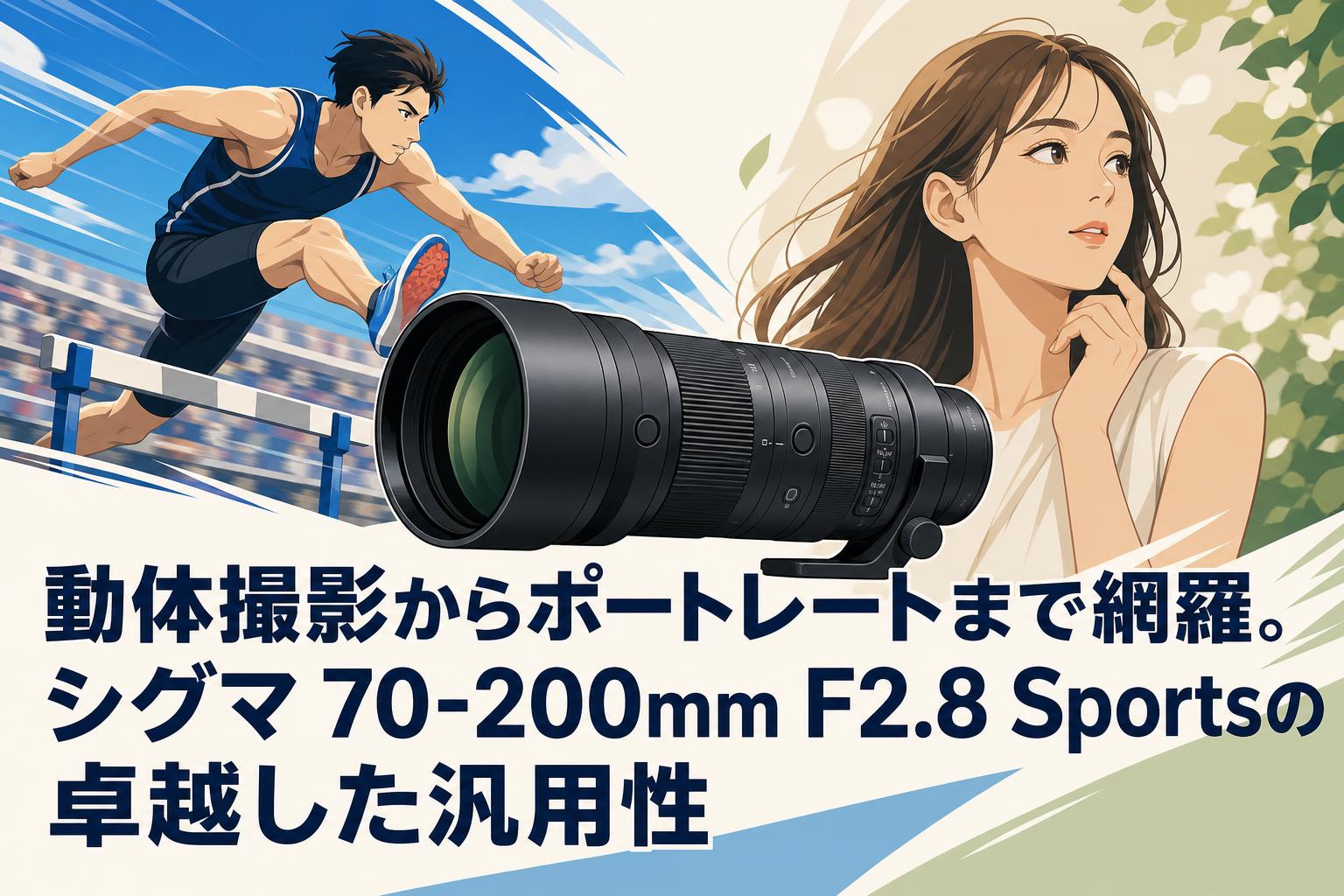 動体撮影からポートレートまで網羅。シグマ 70-200mm F2.8 Sportsの卓越した汎用性