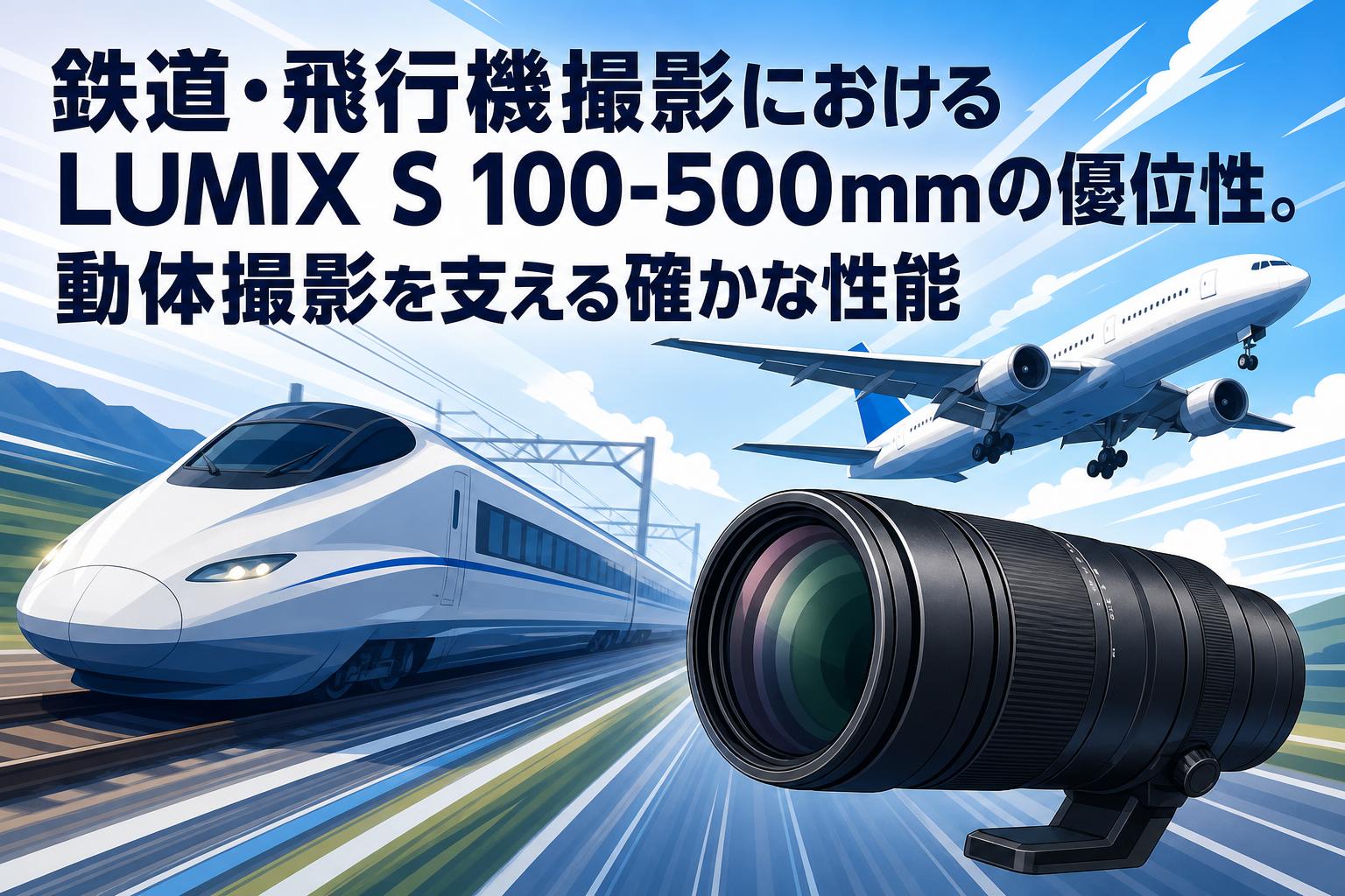 鉄道・飛行機撮影におけるLUMIX S 100-500mmの優位性。動体撮影を支える確かな性能