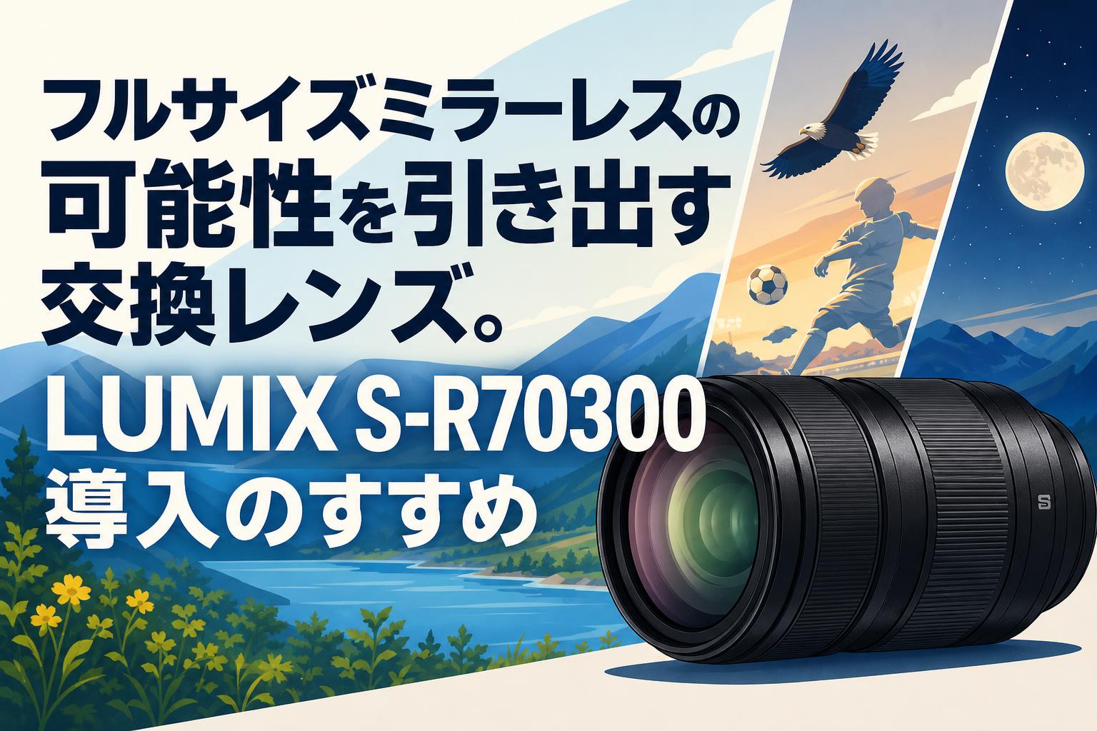 フルサイズミラーレスの可能性を引き出す交換レンズ。LUMIX S-R70300導入のすすめ
