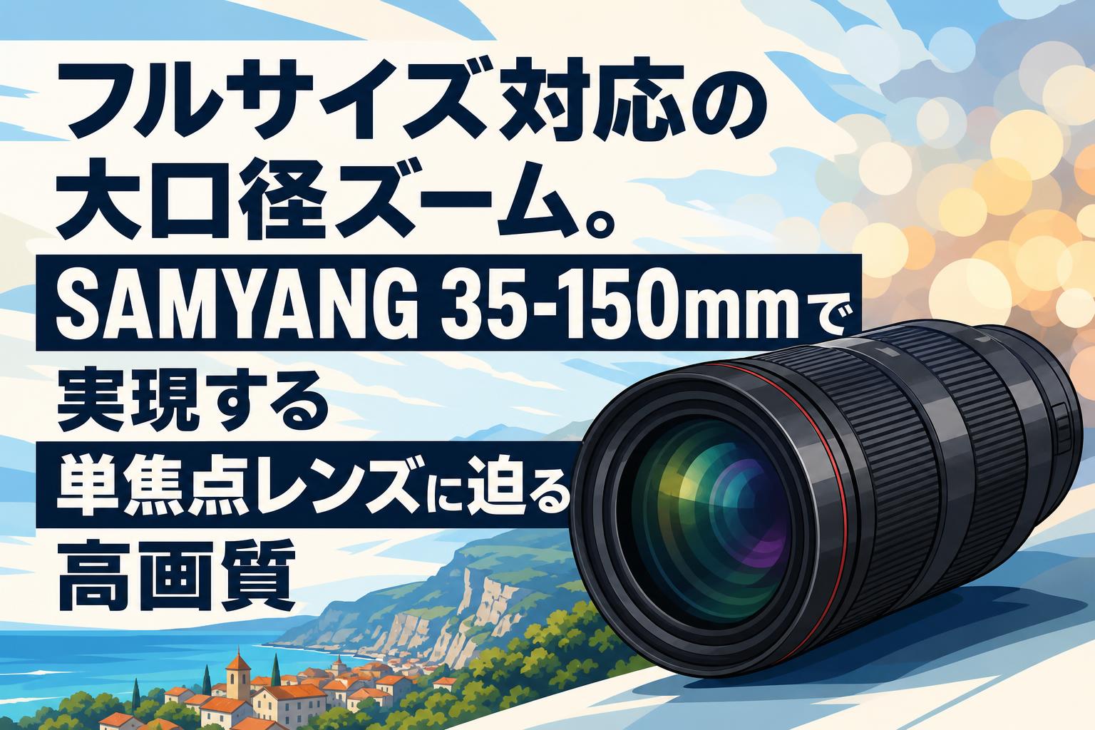 フルサイズ対応の大口径ズーム。SAMYANG 35-150mmで実現する単焦点レンズに迫る高画質