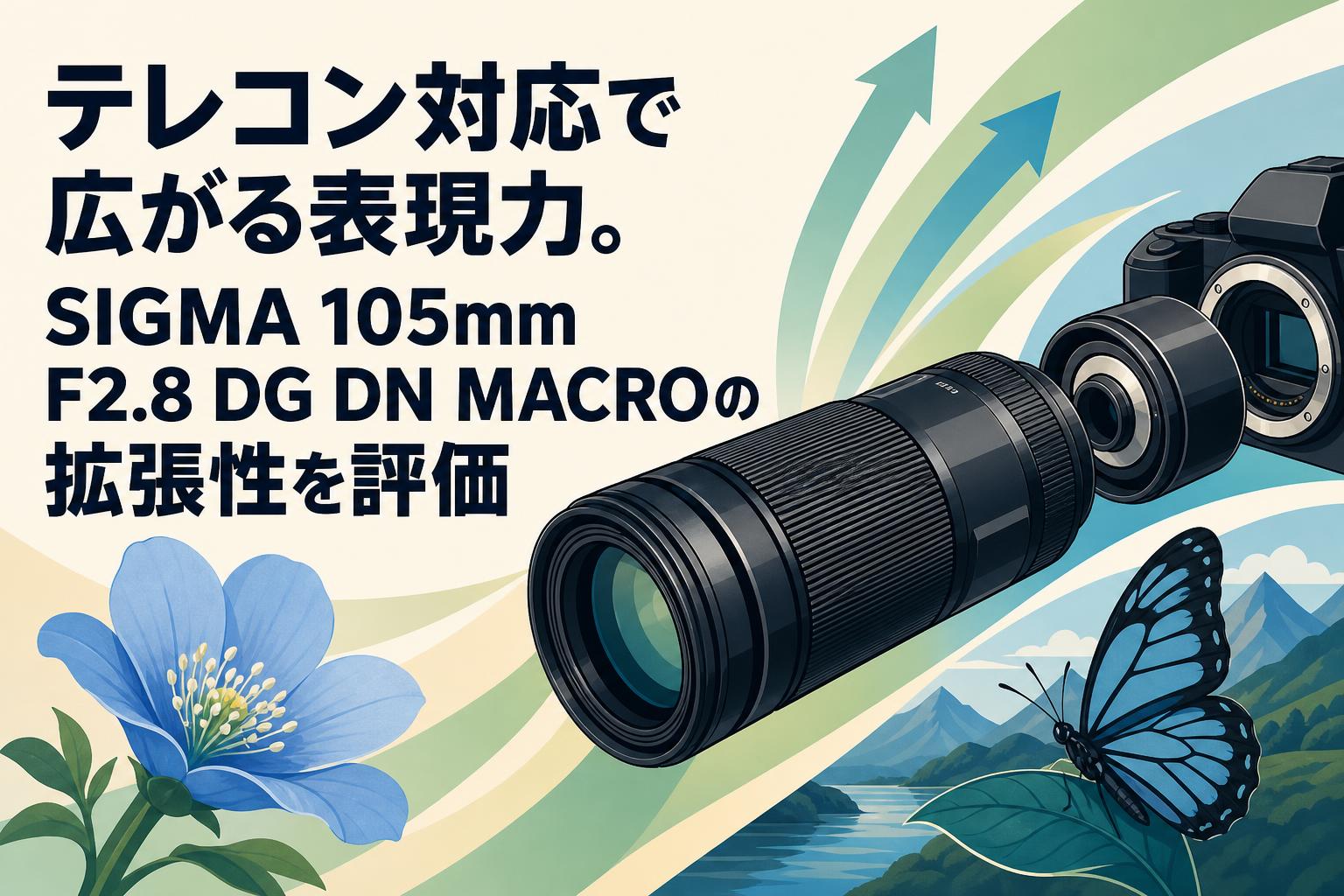 テレコン対応で広がる表現力。SIGMA 105mm F2.8 DG DN MACROの拡張性を評価