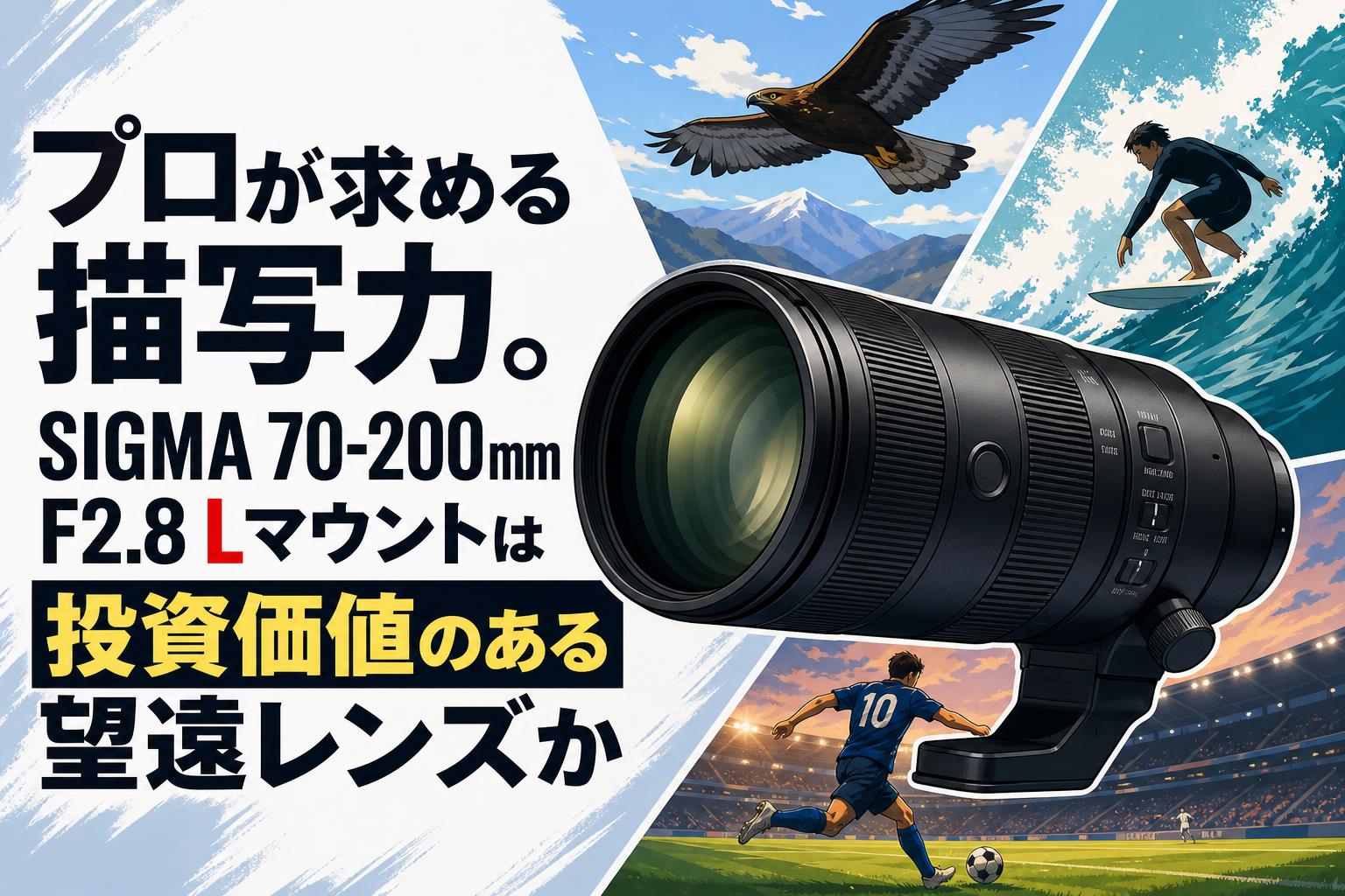 プロが求める描写力。SIGMA 70-200mm F2.8 Lマウントは投資価値のある望遠レンズか