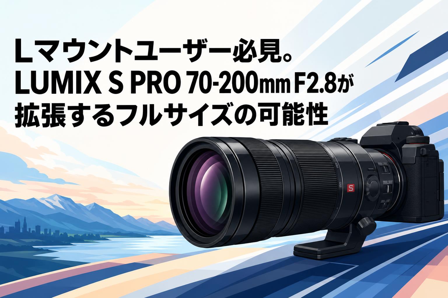 Lマウントユーザー必見。LUMIX S PRO 70-200mm F2.8が拡張するフルサイズの可能性