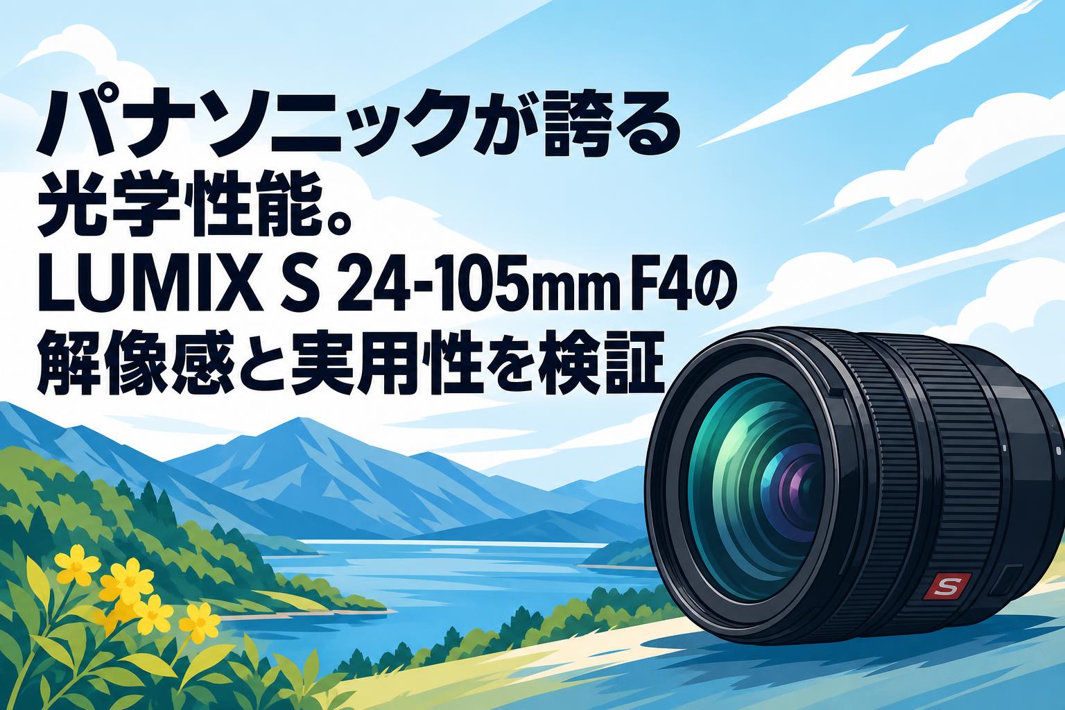 パナソニックが誇る光学性能。LUMIX S 24-105mm F4の解像感と実用性を検証