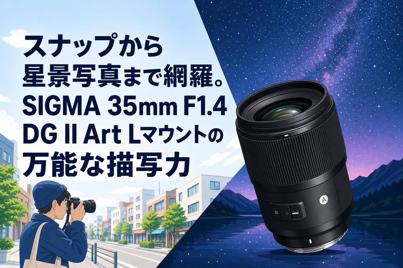 スナップから星景写真まで網羅。SIGMA 35mm F1.4 DG II Art Lマウントの万能な描写力