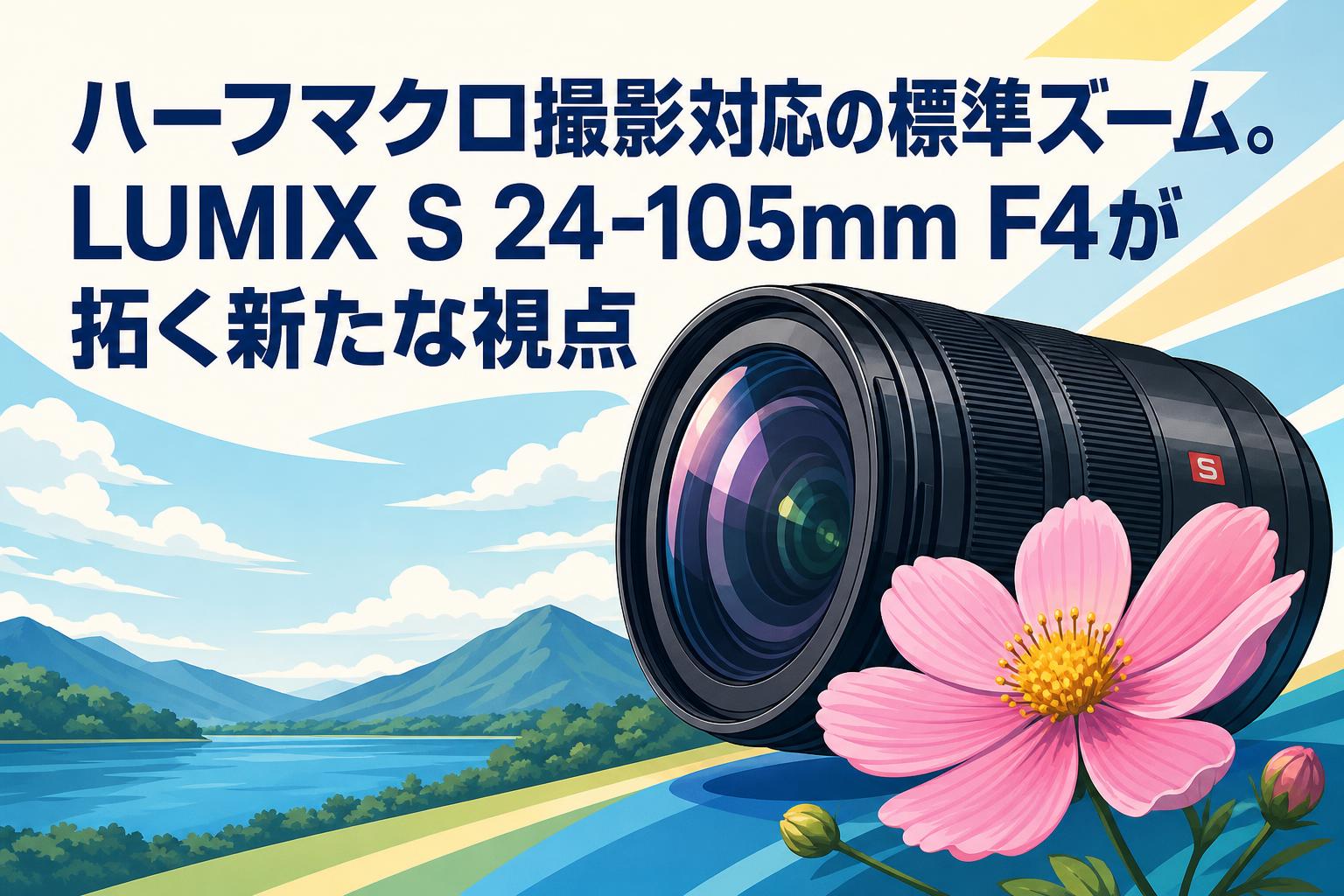 ハーフマクロ撮影対応の標準ズーム。LUMIX S 24-105mm F4が拓く新たな視点