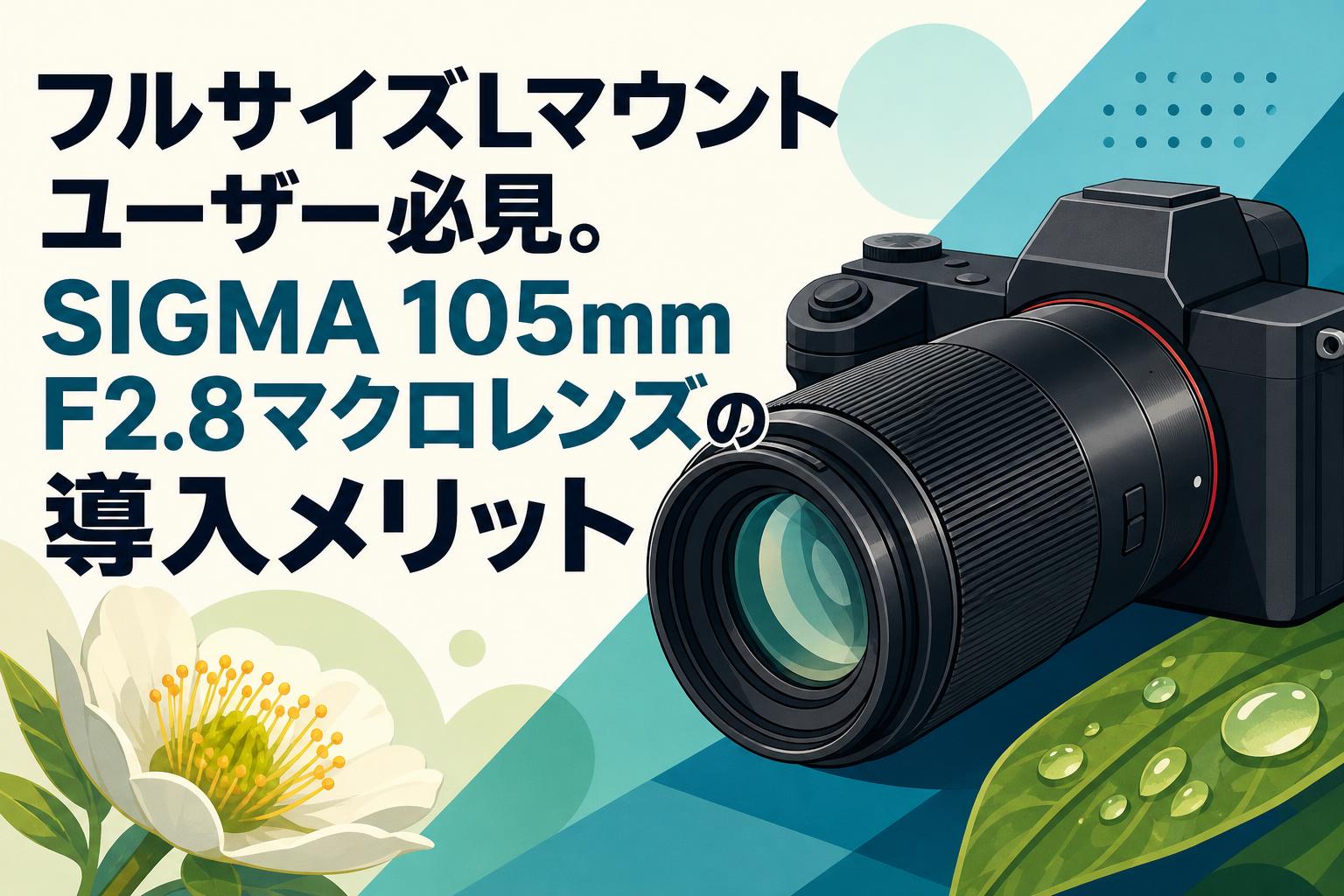 フルサイズLマウントユーザー必見。SIGMA 105mm F2.8マクロレンズの導入メリット