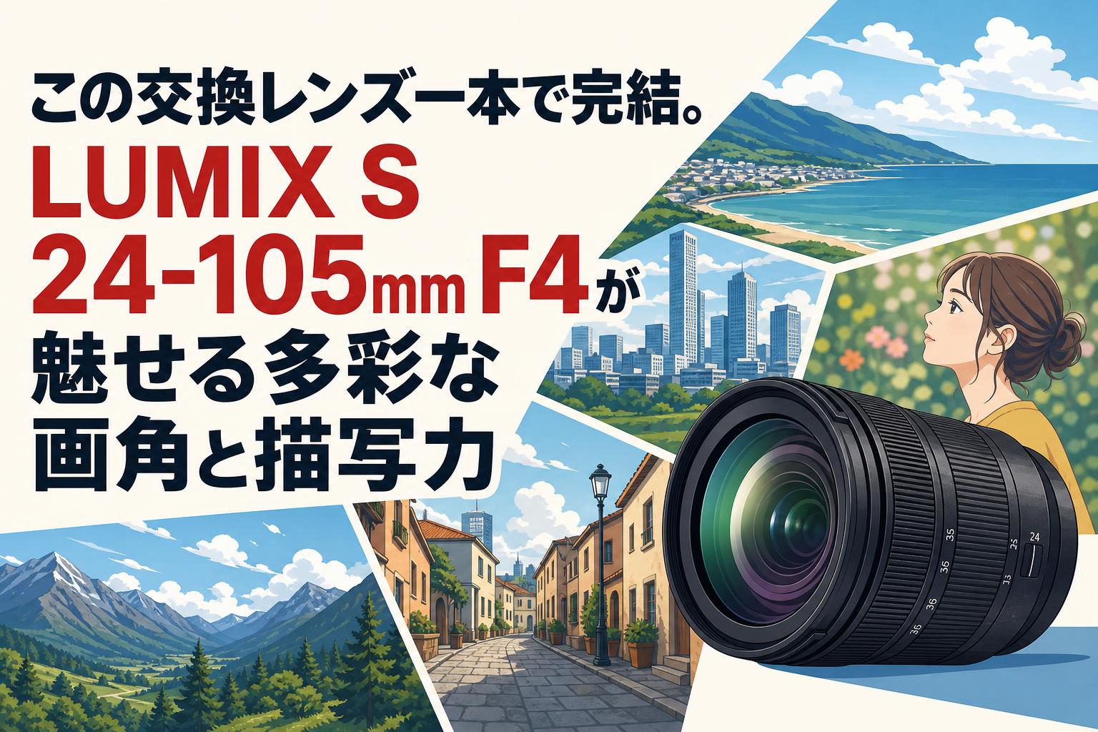 この交換レンズ一本で完結。LUMIX S 24-105mm F4が魅せる多彩な画角と描写力