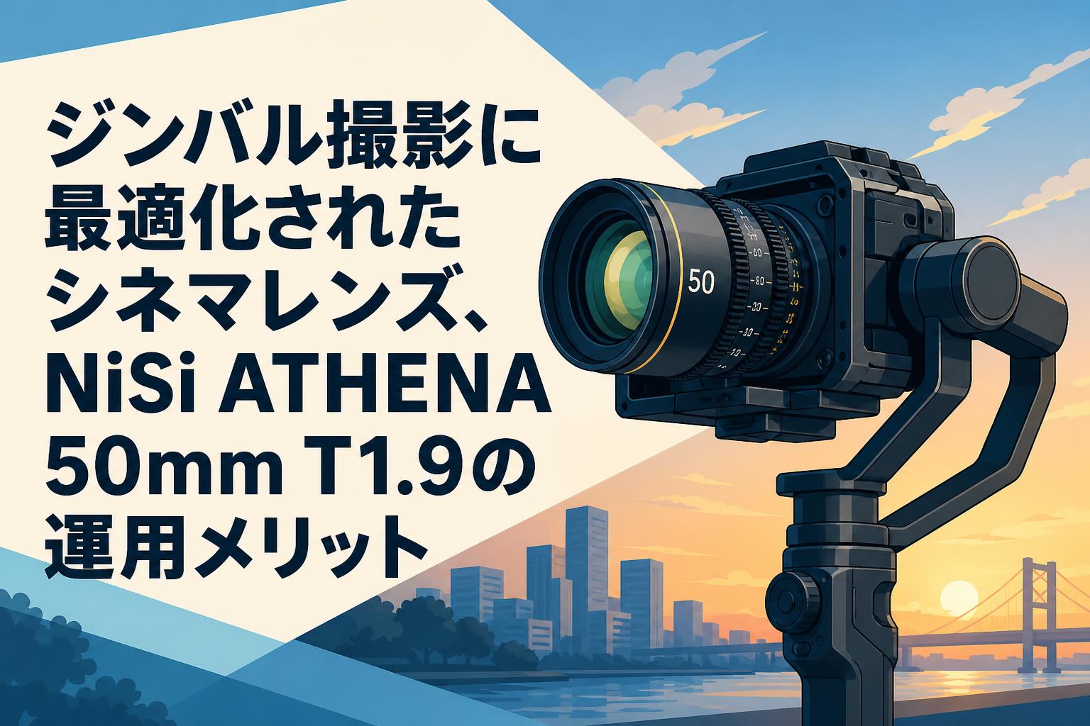 ジンバル撮影に最適化されたシネマレンズ、NiSi ATHENA 50mm T1.9の運用メリット
