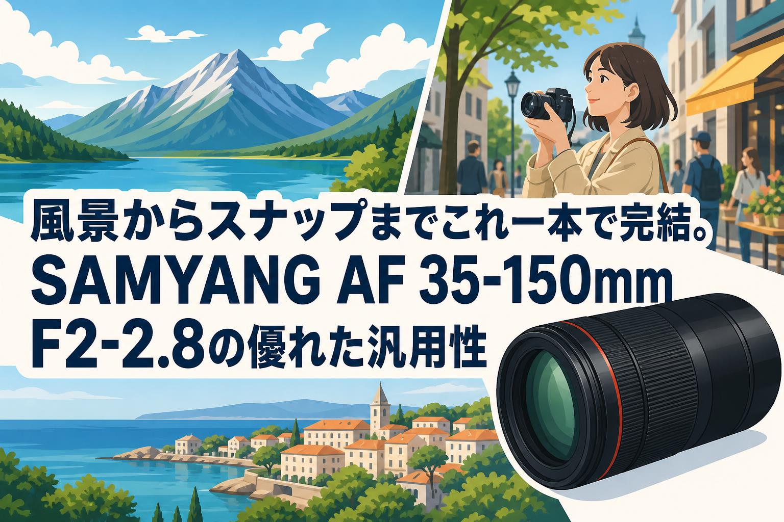 風景からスナップまでこれ一本で完結。SAMYANG AF 35-150mm F2-2.8の優れた汎用性