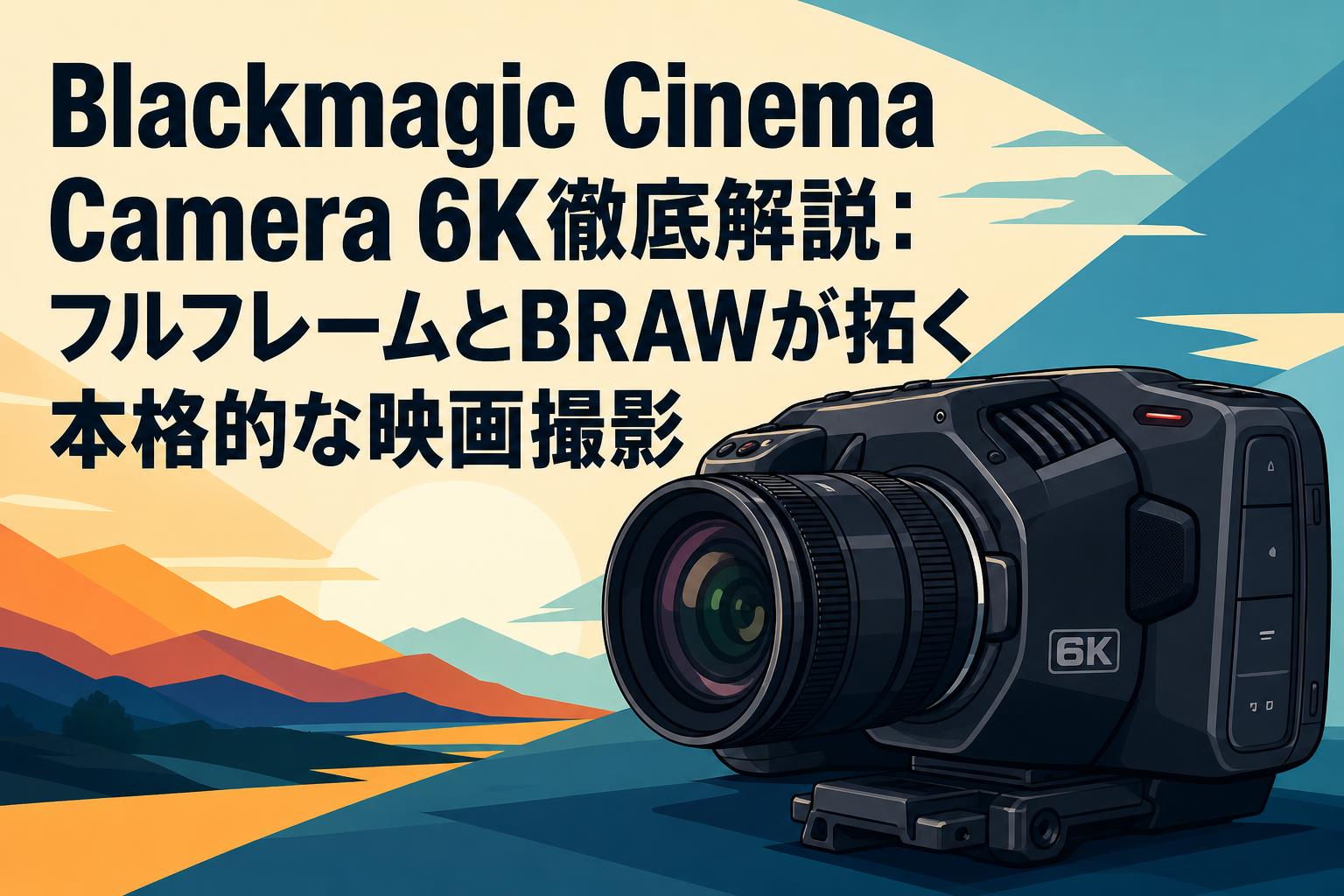 Blackmagic Cinema Camera 6K徹底解説：フルフレームとBRAWが拓く本格的な映画撮影