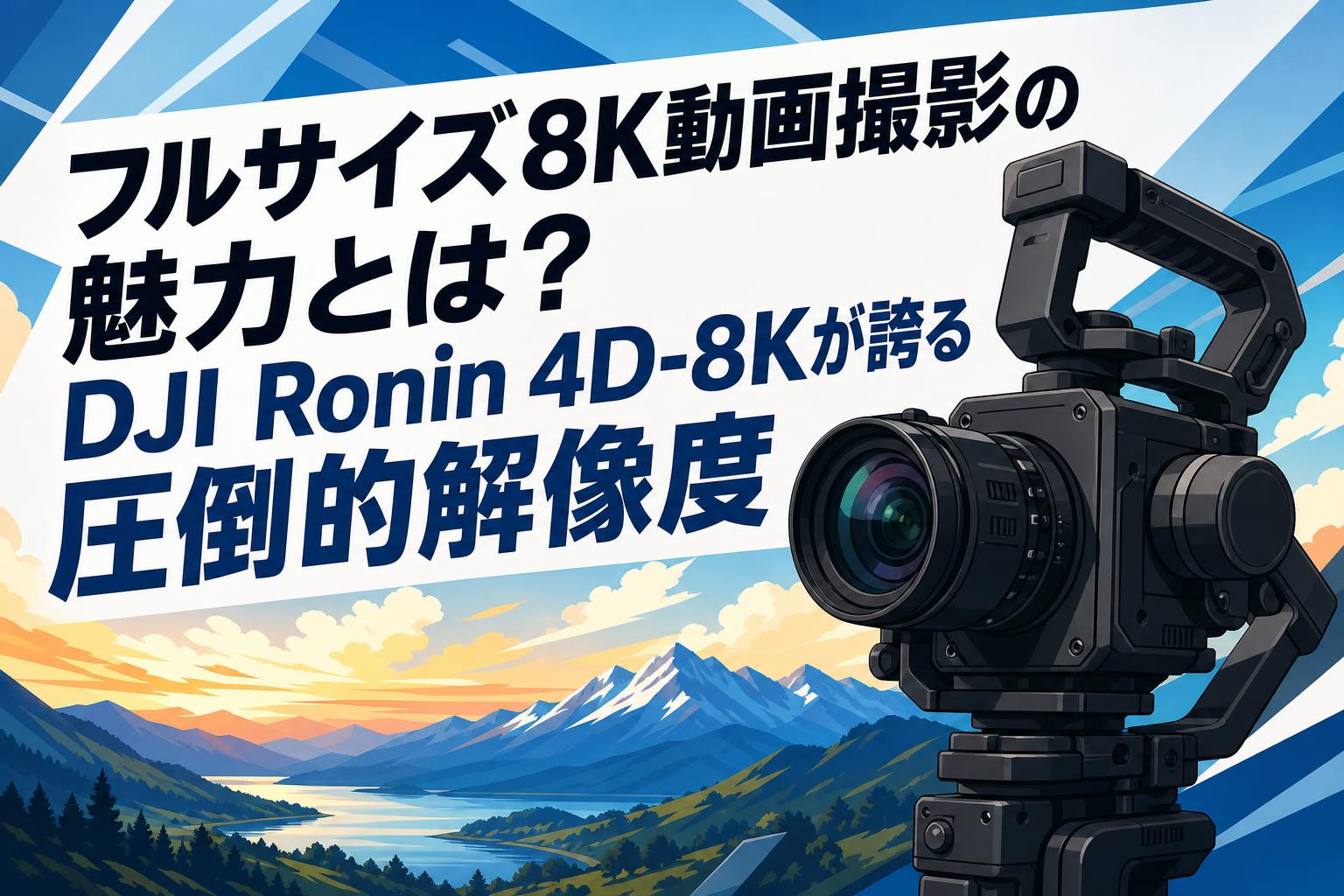 フルサイズ8K動画撮影の魅力とは？DJI Ronin 4D-8Kが誇る圧倒的解像度