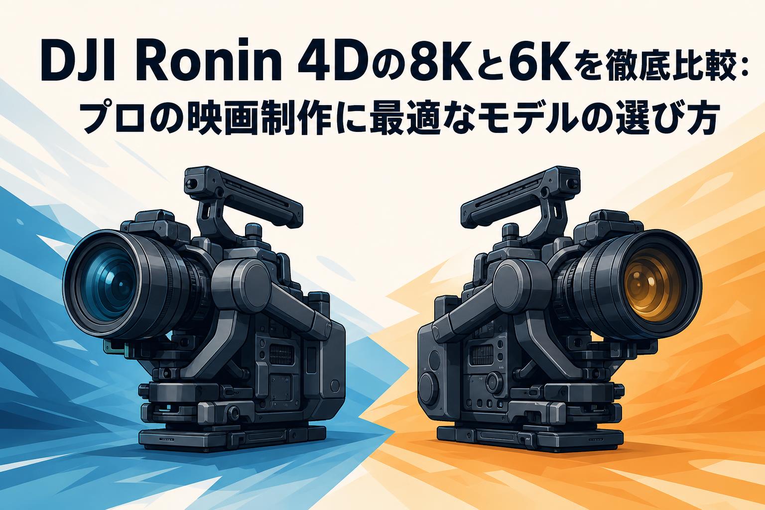 DJI Ronin 4Dの8Kと6Kを徹底比較：プロの映画制作に最適なモデルの選び方