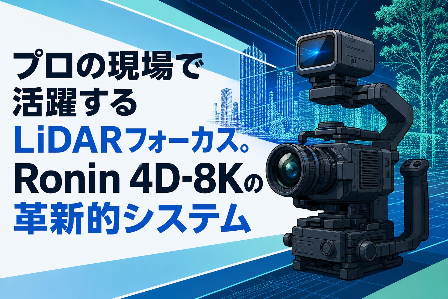 プロの現場で活躍するLiDARフォーカス。Ronin 4D-8Kの革新的システム